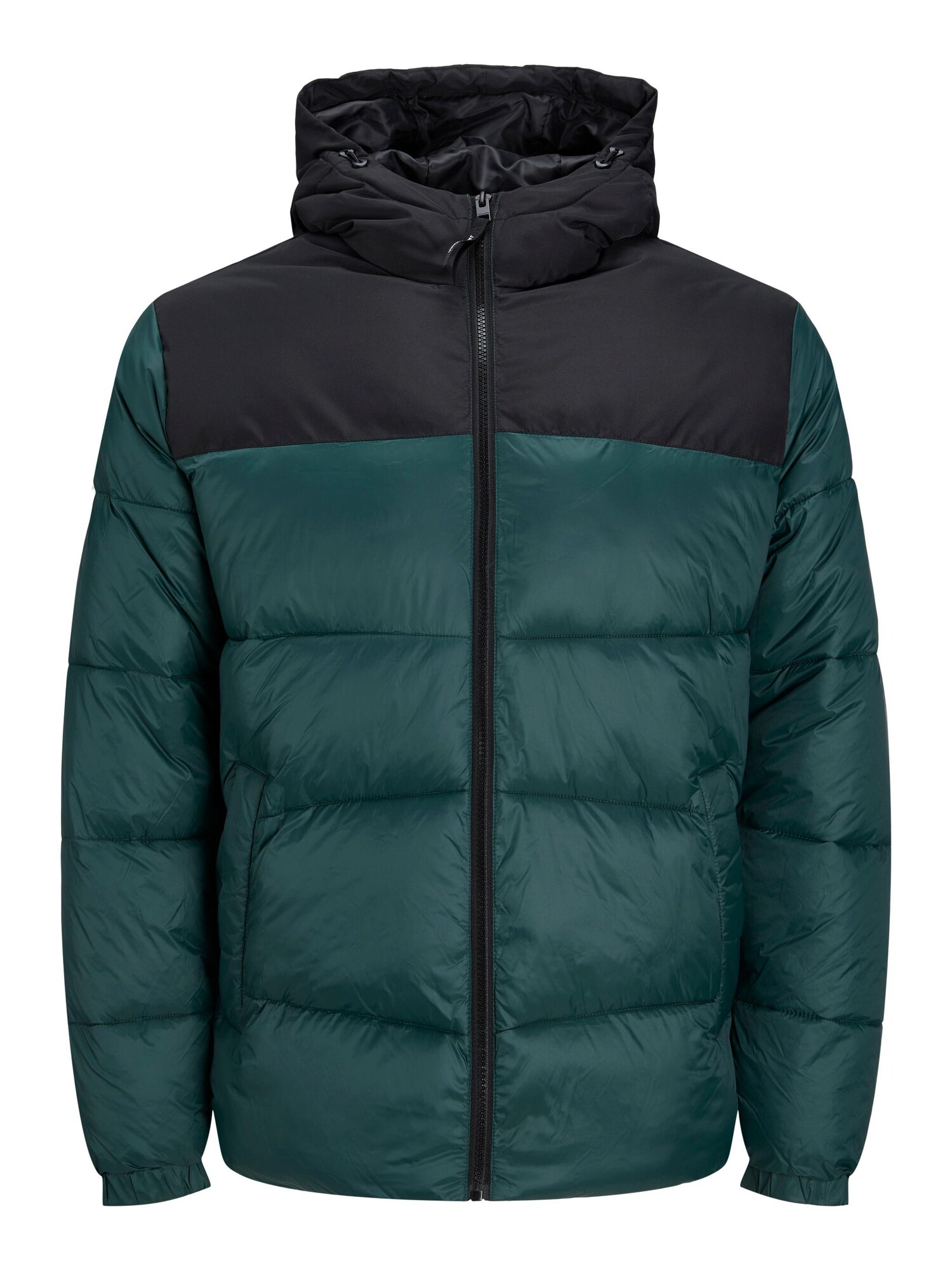 JACK & JONES Téli dzseki 'CHILI'  sötétzöld / fekete