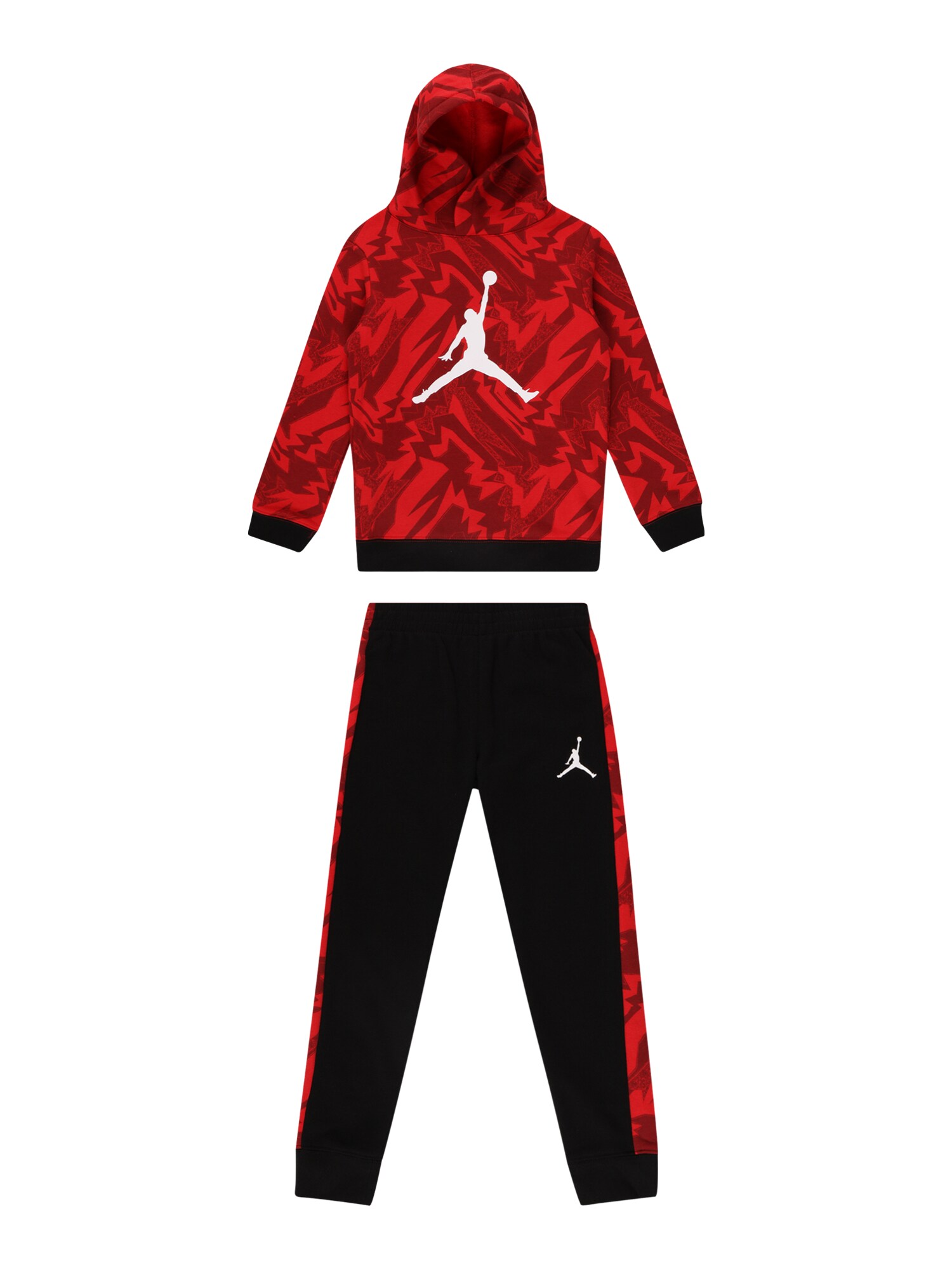 Jordan Jogging ruhák  fekete / piros / sötétvörös / fehér