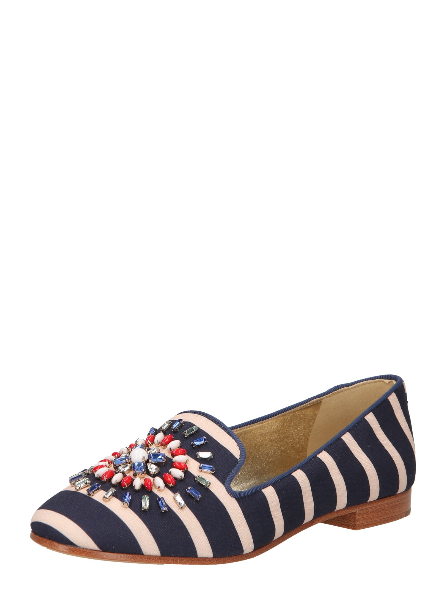 Kate Spade Házicipő 'TIA FIREWORKS'  tengerészkék / piszkosfehér / ezüst / piros