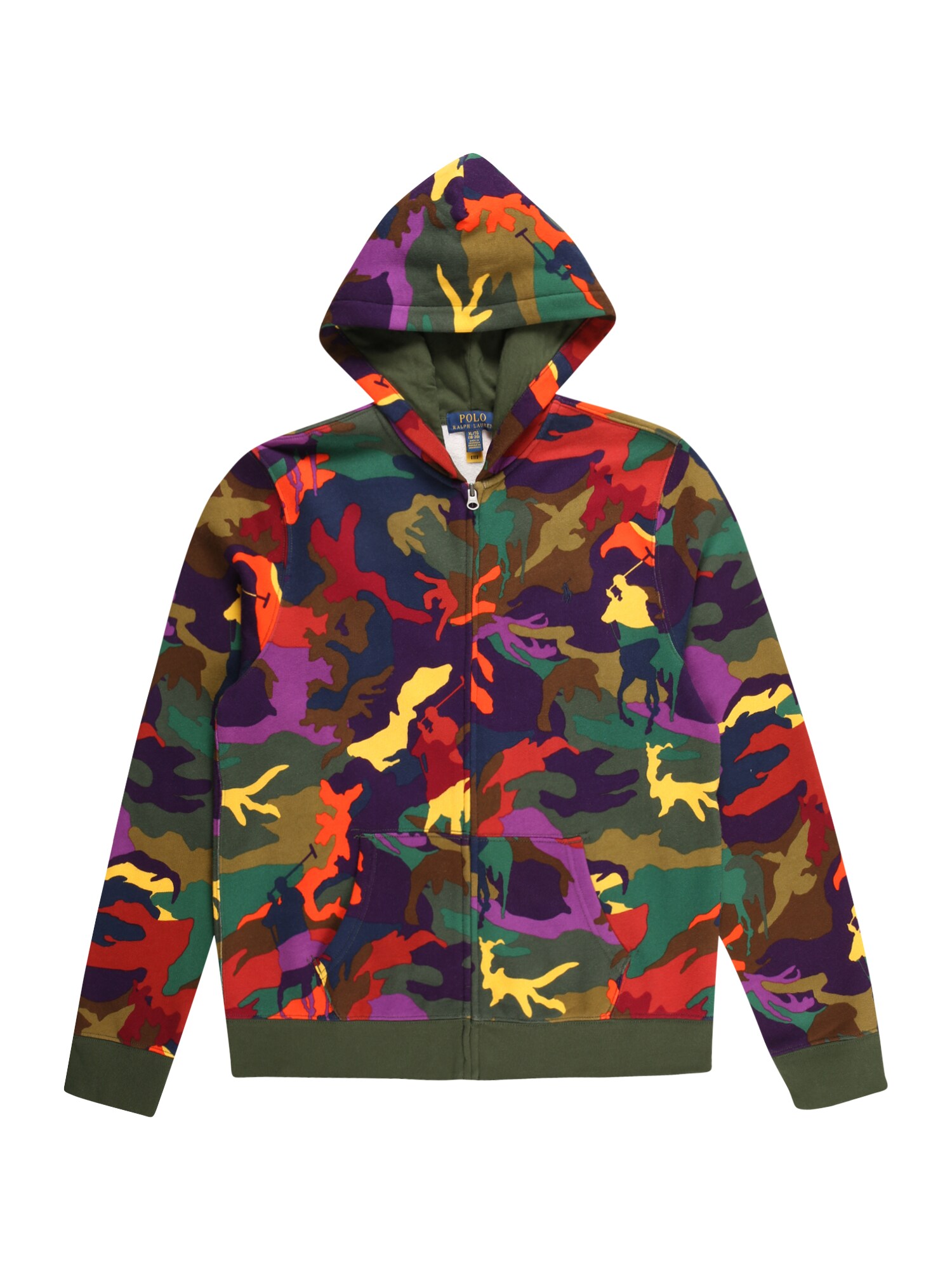 Polo Ralph Lauren Tréning dzseki  sötétzöld / narancs / sárga / padlizsán