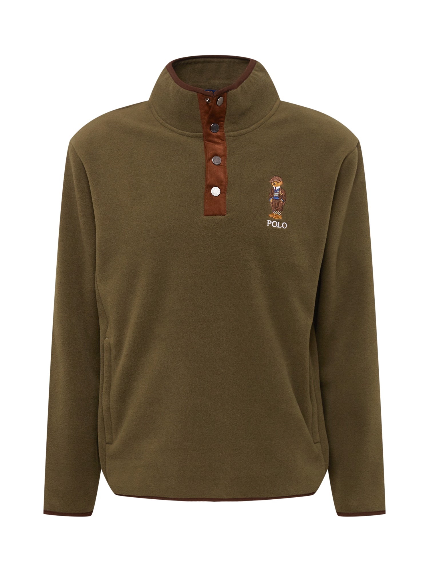 Polo Ralph Lauren Tréning póló  olíva / dohánybarna / fehér / kék