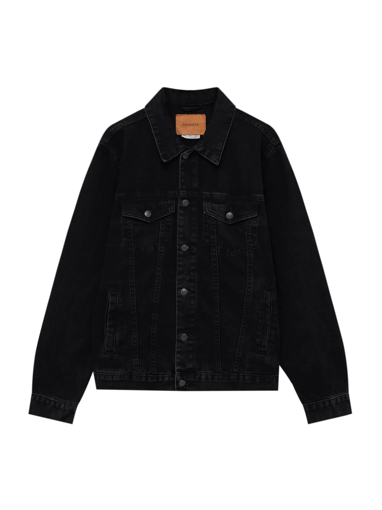 Pull&Bear Átmeneti dzseki  fekete farmer
