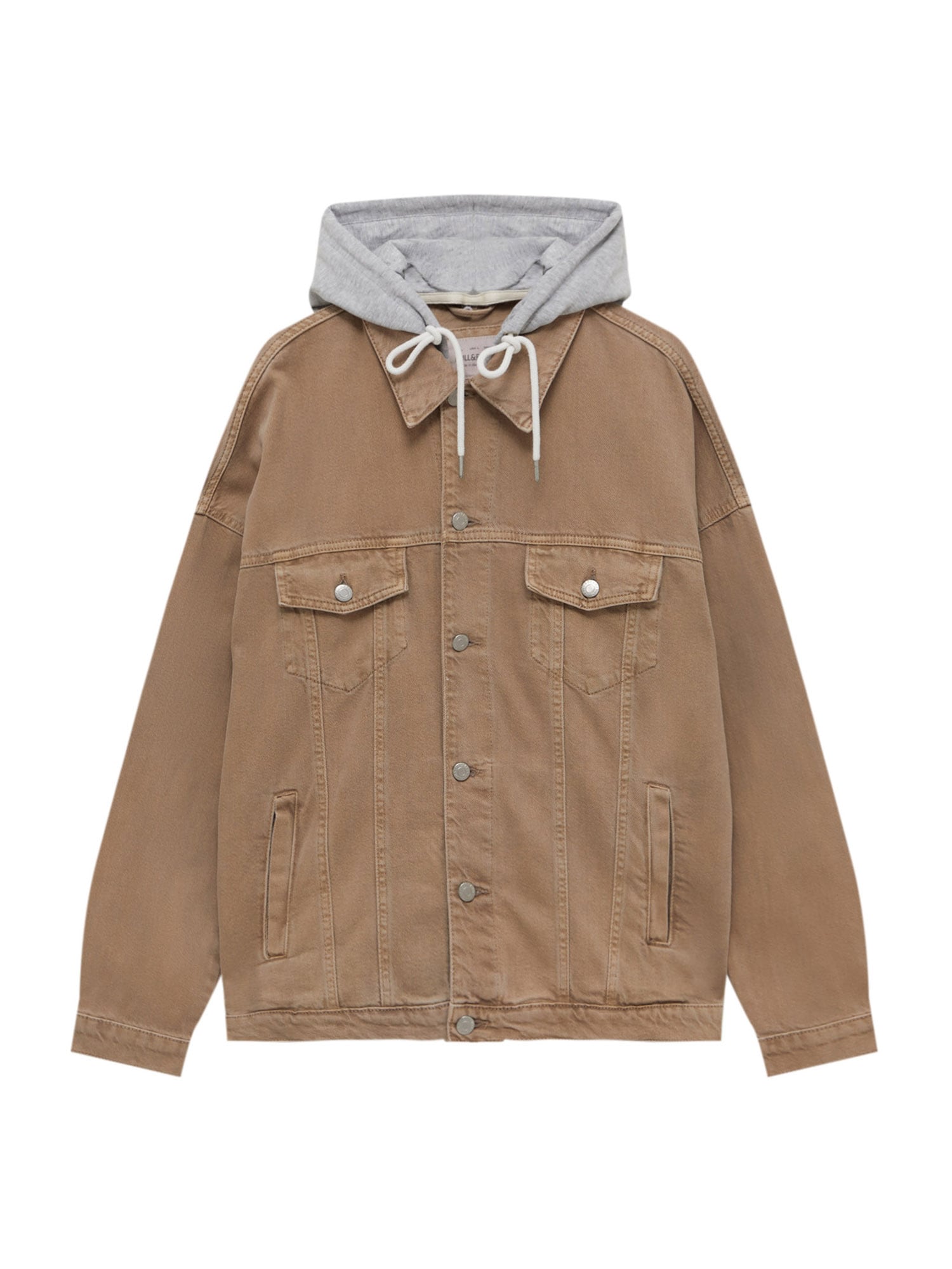 Pull&Bear Átmeneti dzseki  sötét bézs / szürke