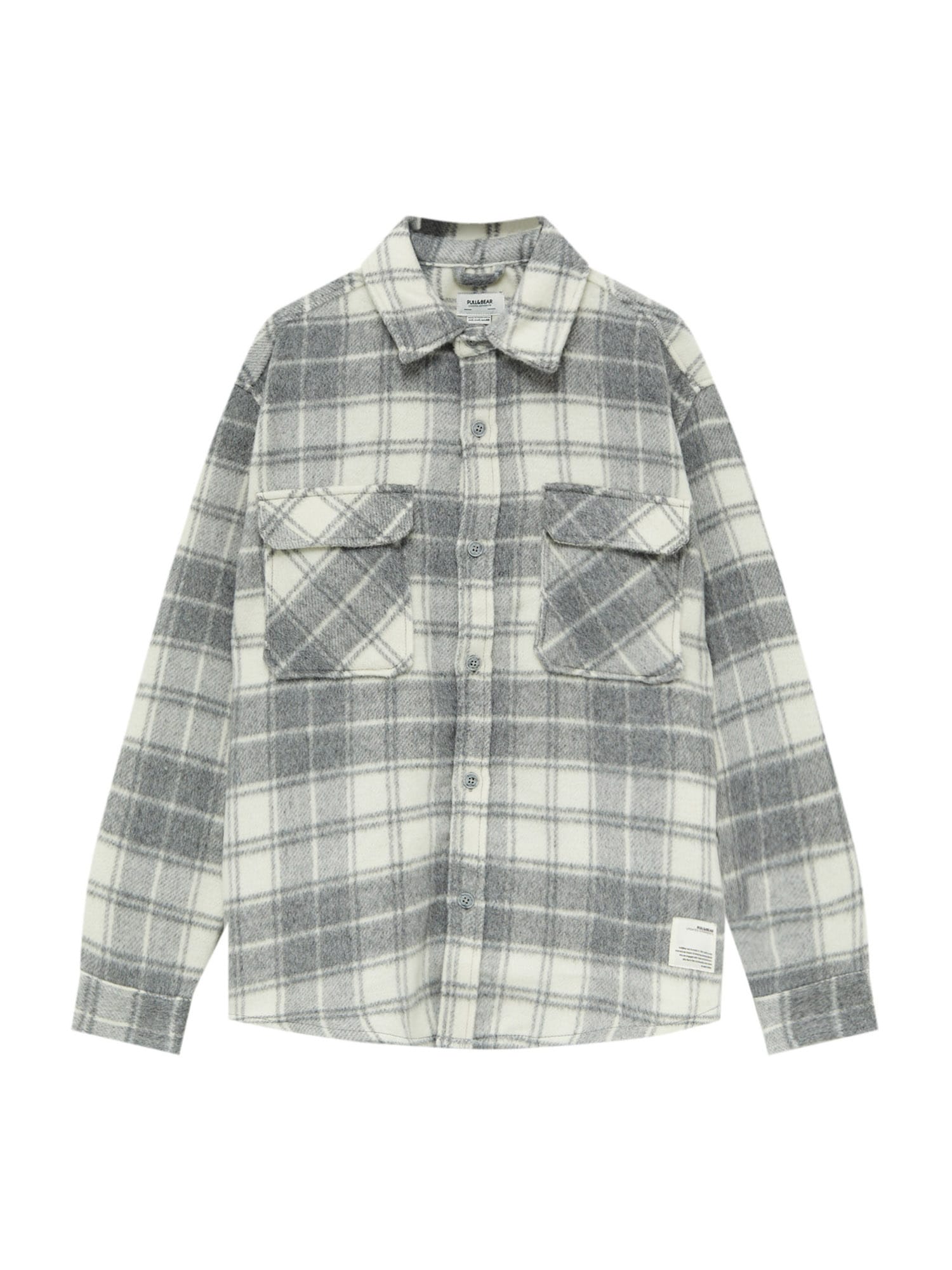 Pull&Bear Ing  fehér / szürke