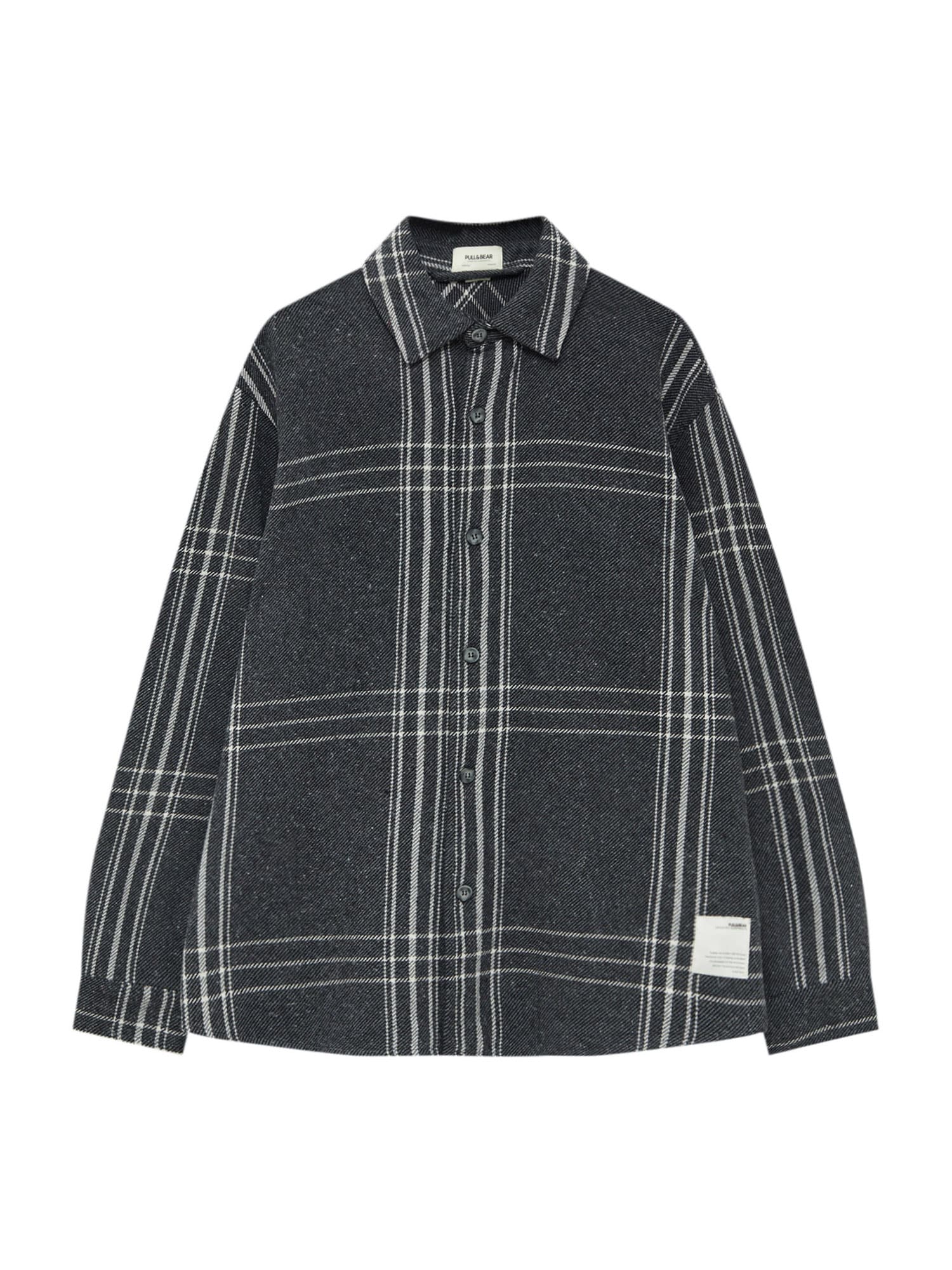 Pull&Bear Ing  fekete melír / piszkosfehér