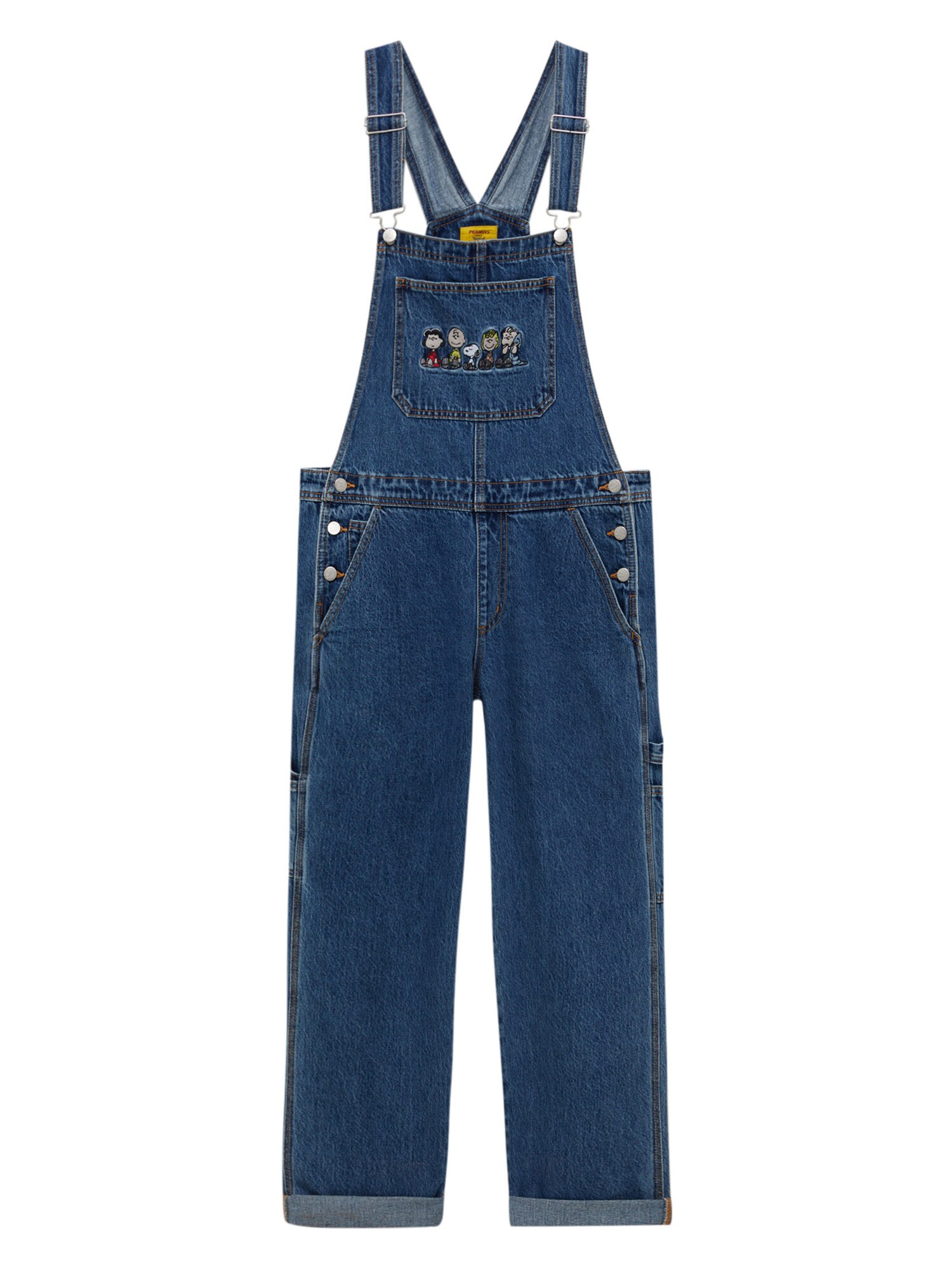 Pull&Bear Kantáros farmer  kék farmer / fehér / fekete / piros