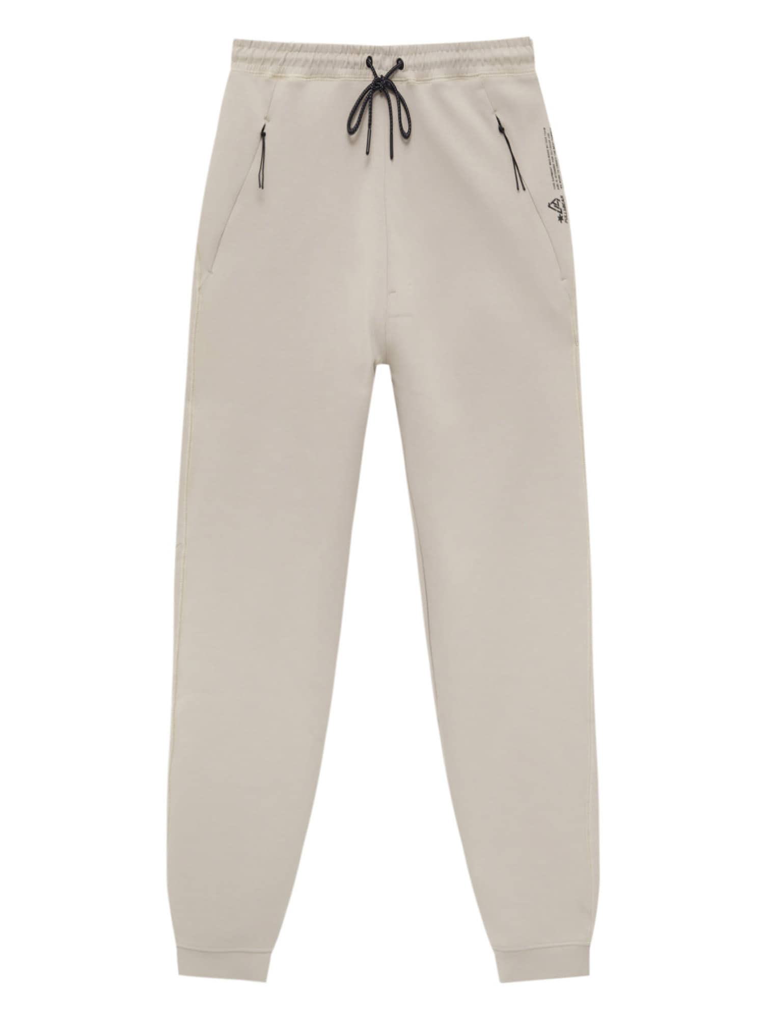 Pull&Bear Nadrág  ekrü / fekete