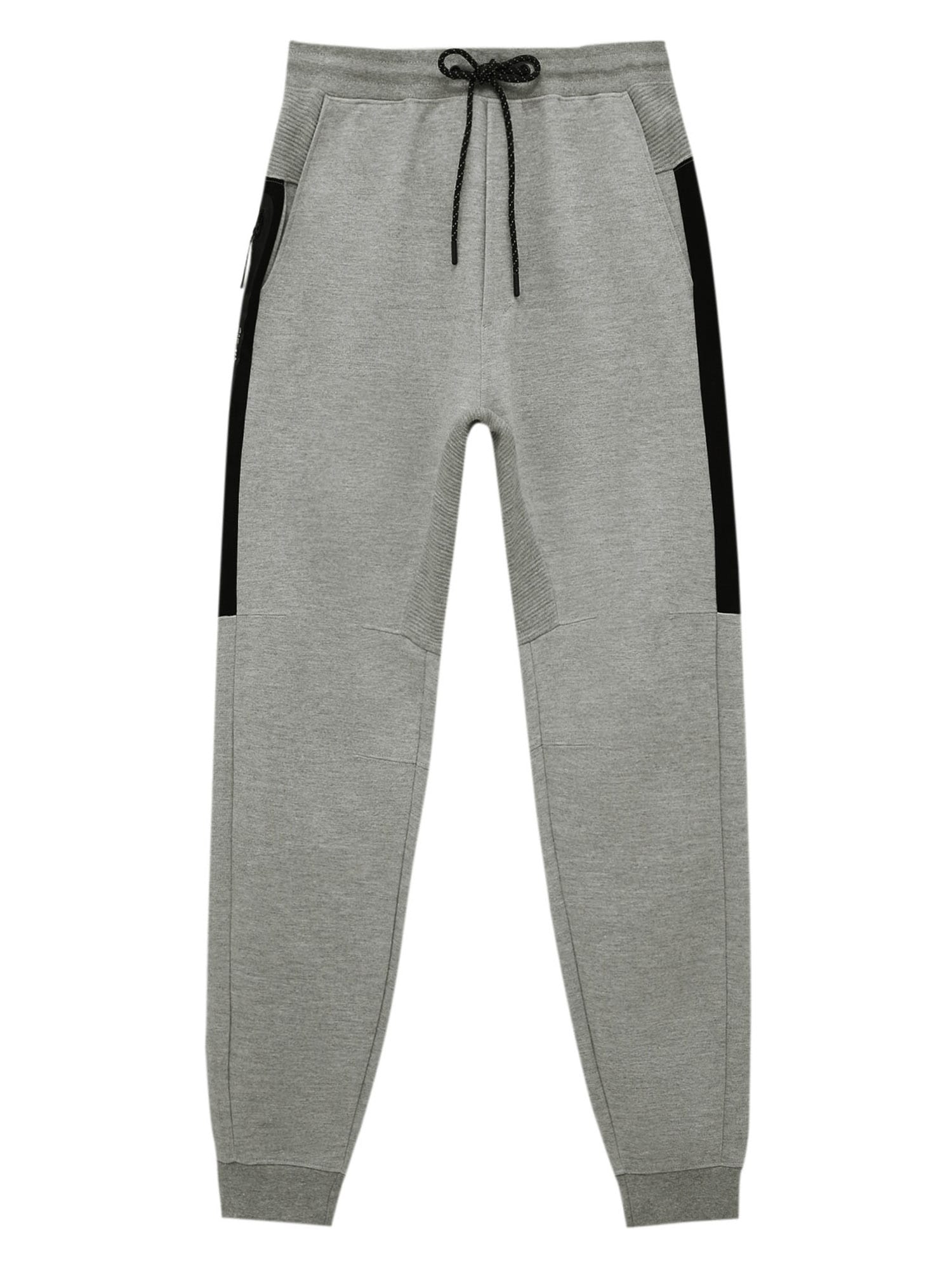 Pull&Bear Nadrág  szürke melír / fekete