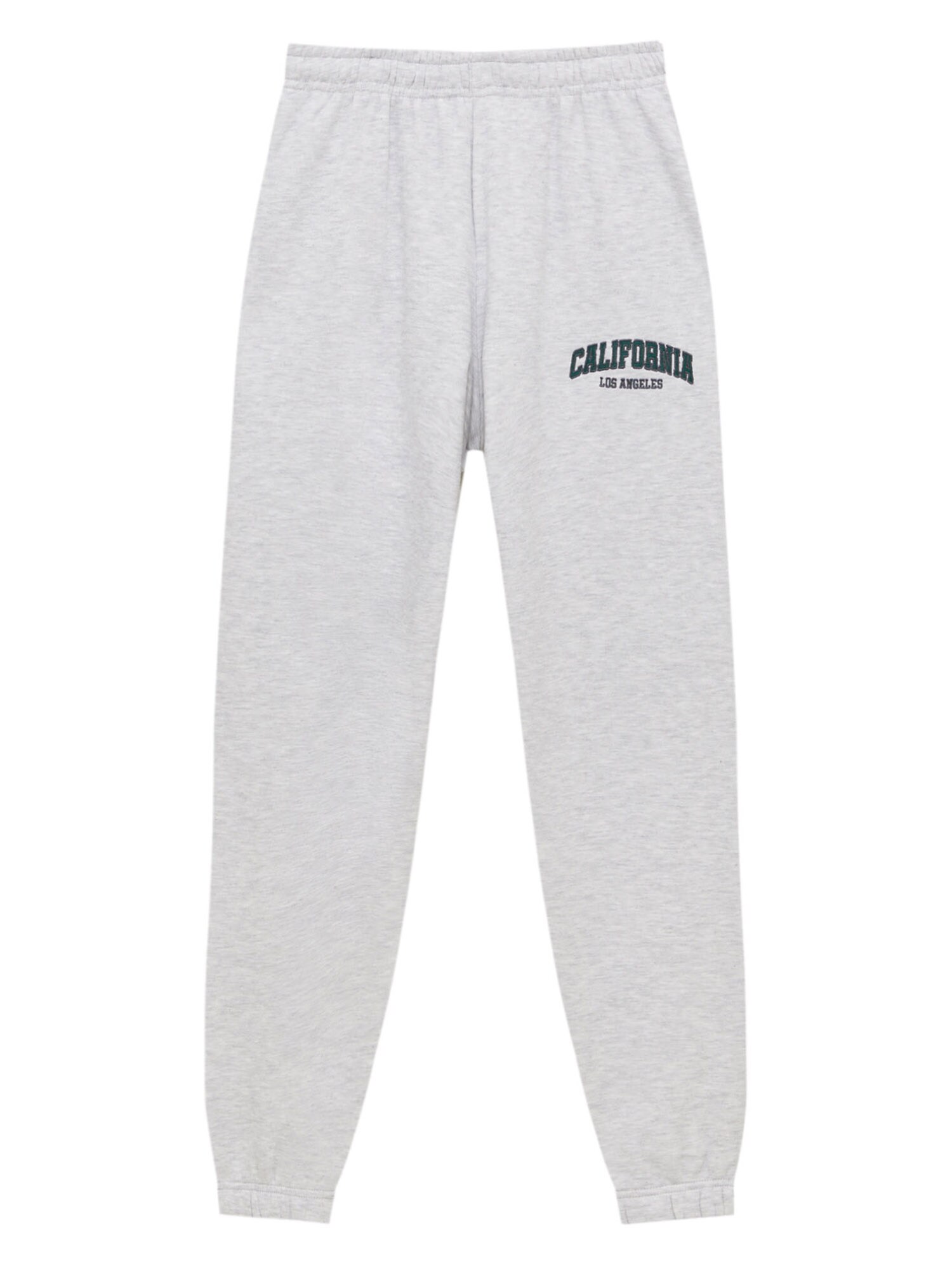 Pull&Bear Nadrág  világosszürke / fekete / fűzöld