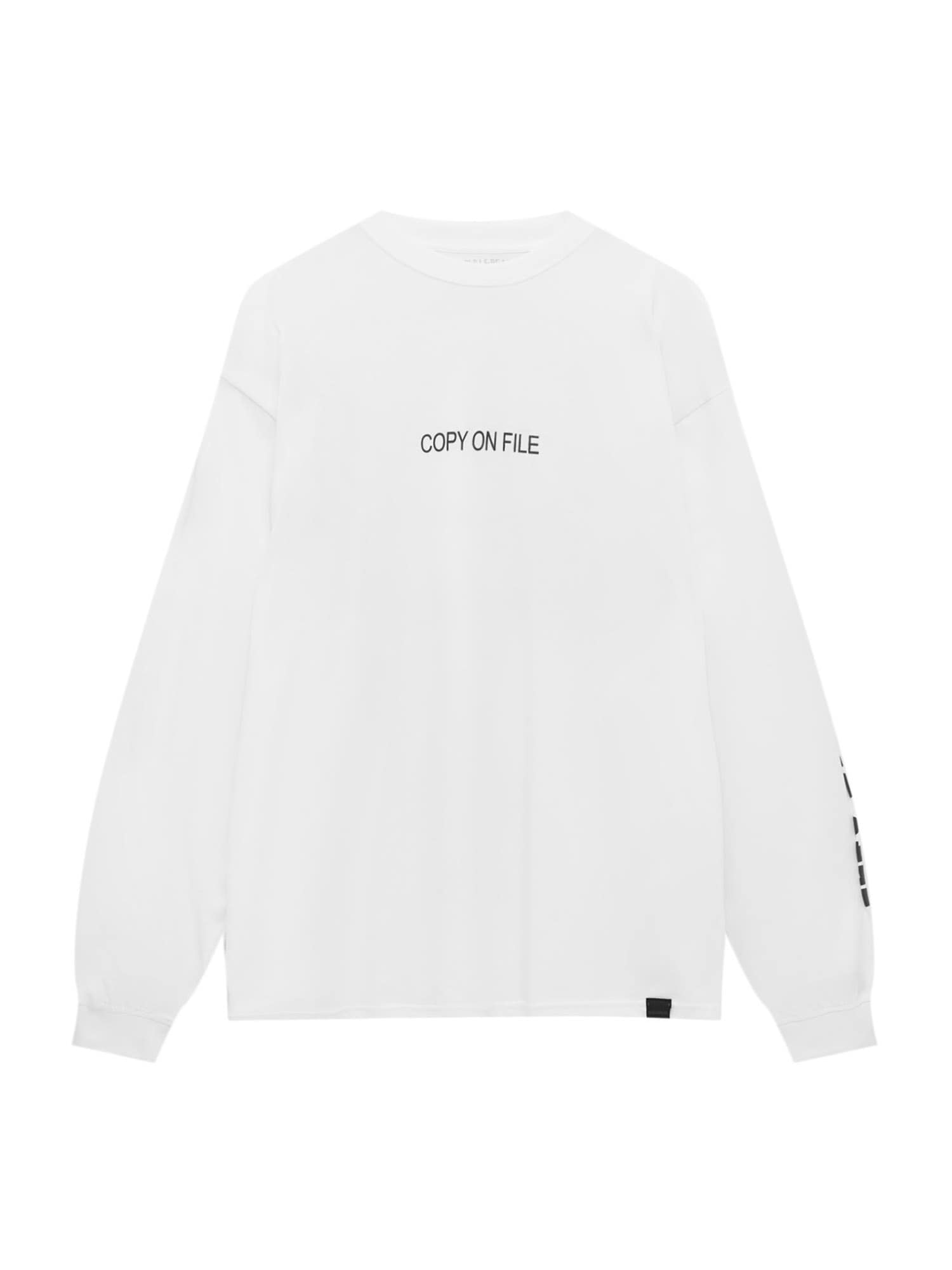 Pull&Bear Póló  fehér / fekete