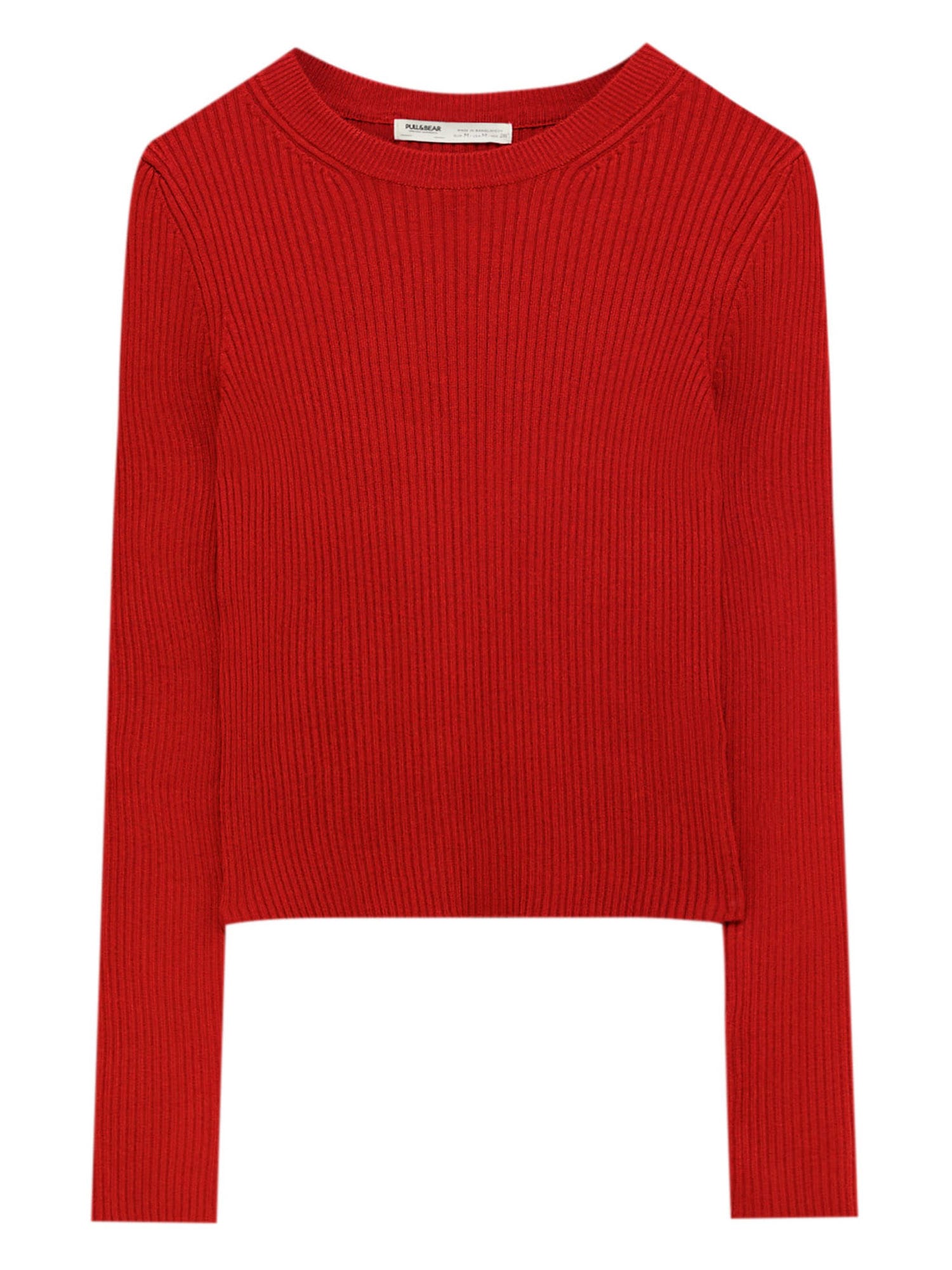 Pull&Bear Pulóver  piros