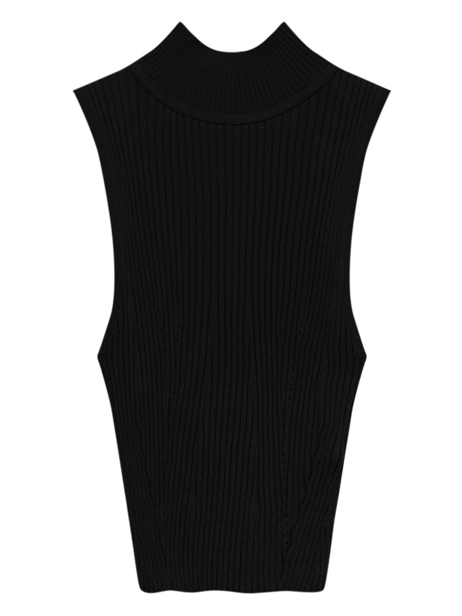 Pull&Bear Stick felső  fekete