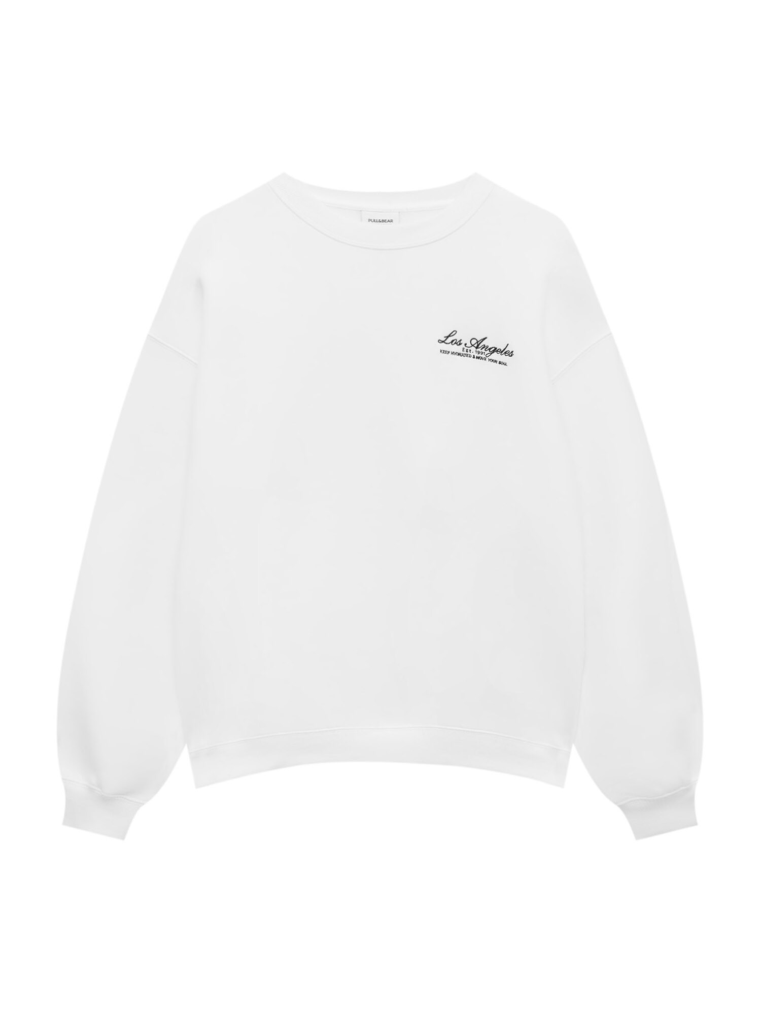 Pull&Bear Tréning póló  fehér / fekete