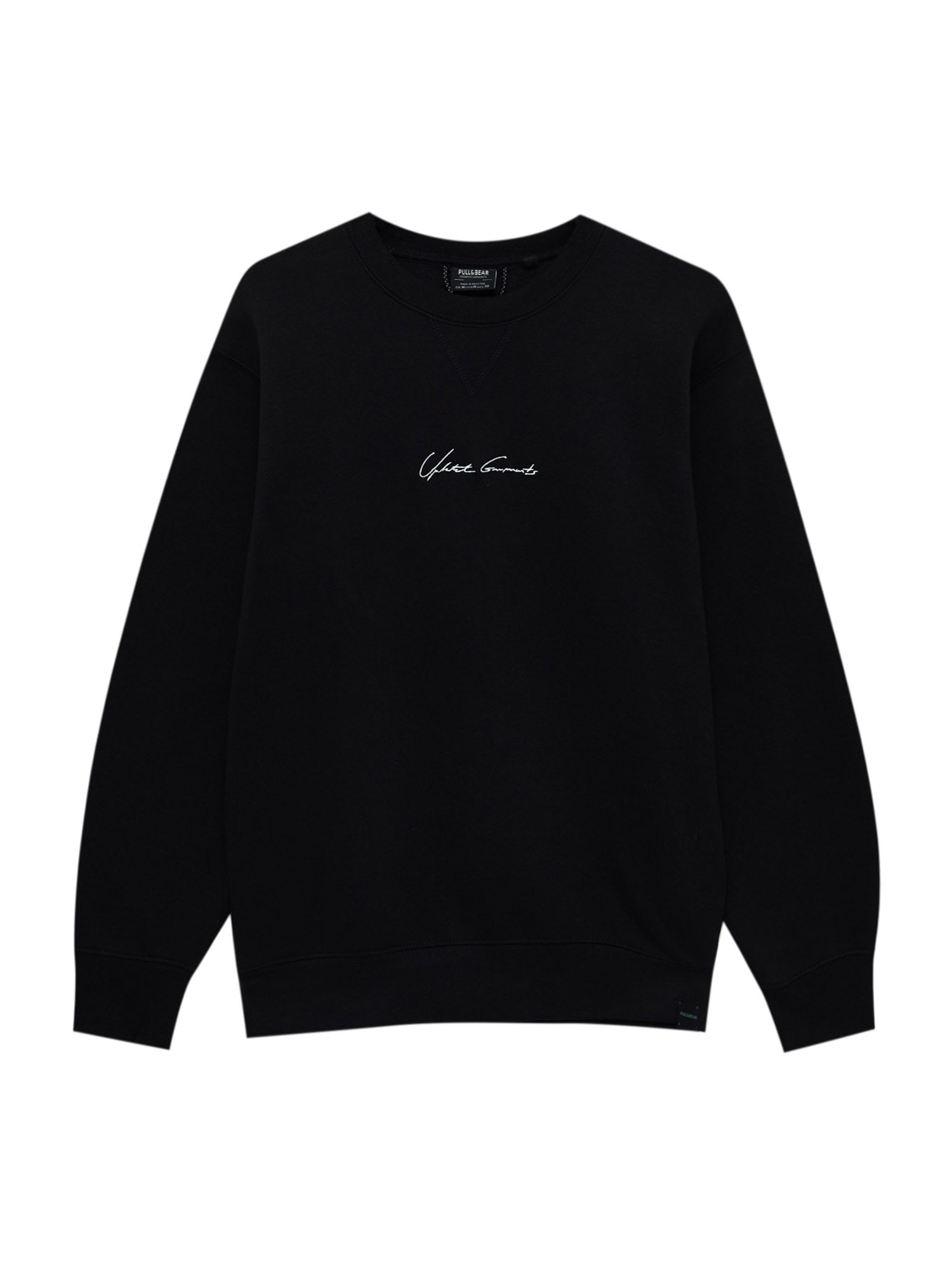 Pull&Bear Tréning póló  fekete / fehér
