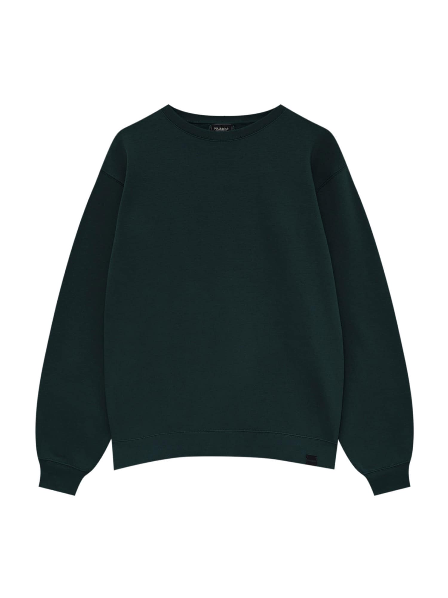 Pull&Bear Tréning póló  fenyő / fekete