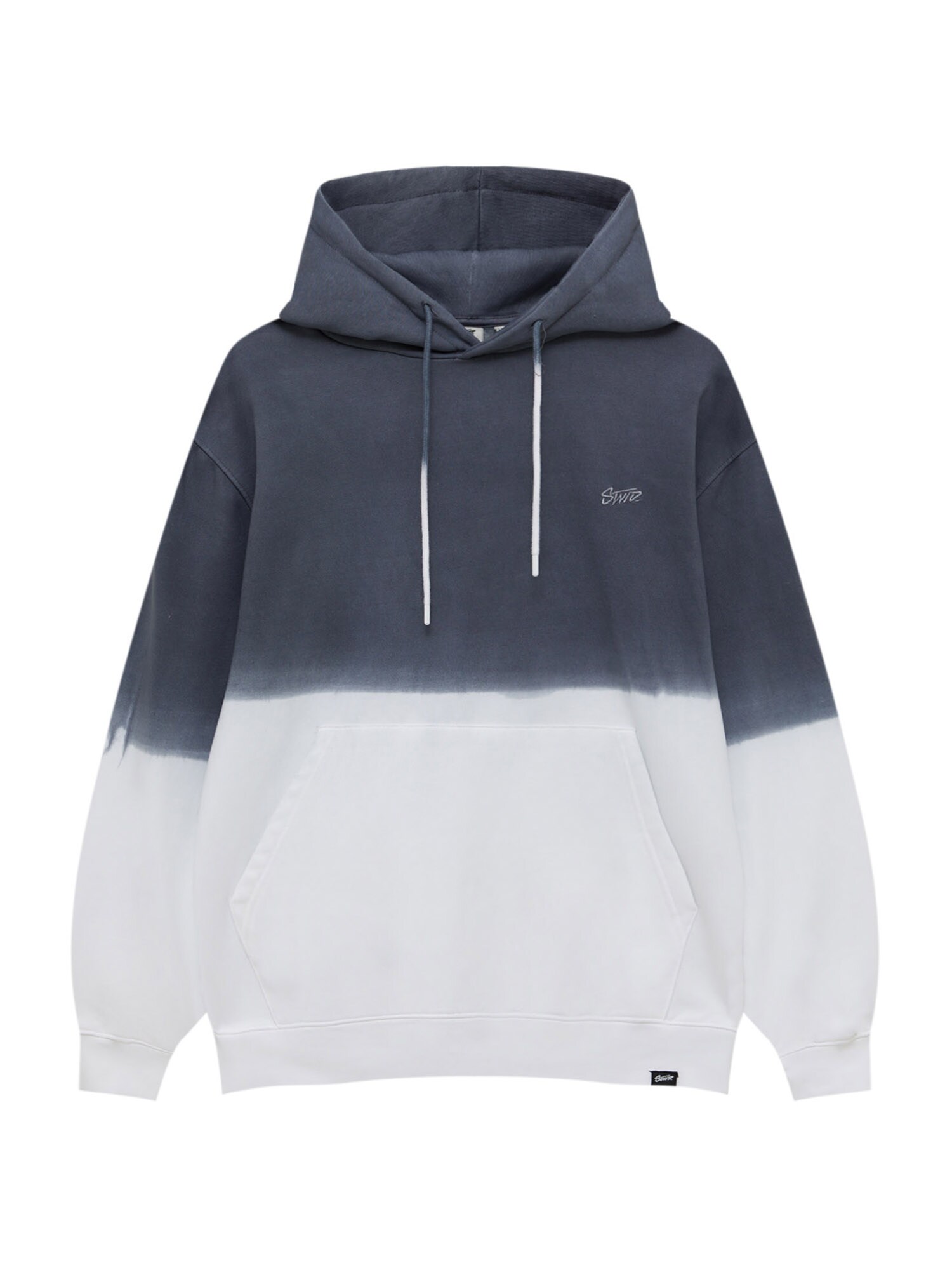 Pull&Bear Tréning póló  sötétszürke / fehér