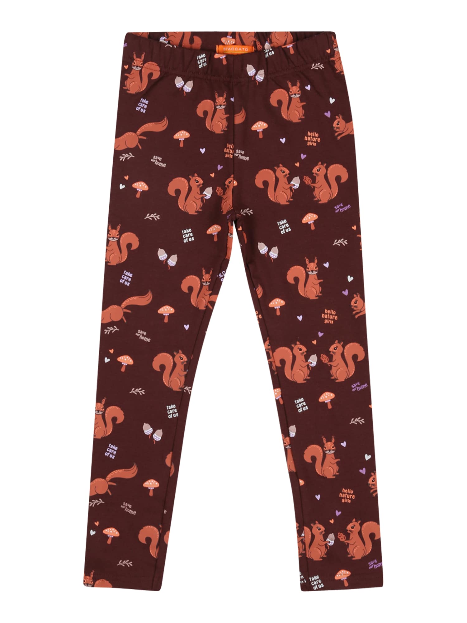 STACCATO Leggings  rozsdavörös / világosbarna / fehér / greige