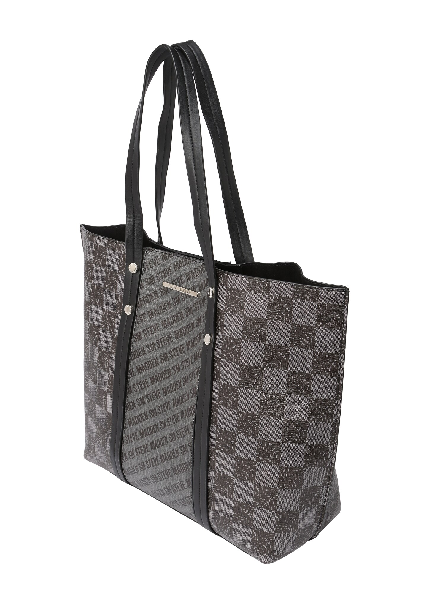 STEVE MADDEN Shopper táska 'TERESAA'  fekete / fehér