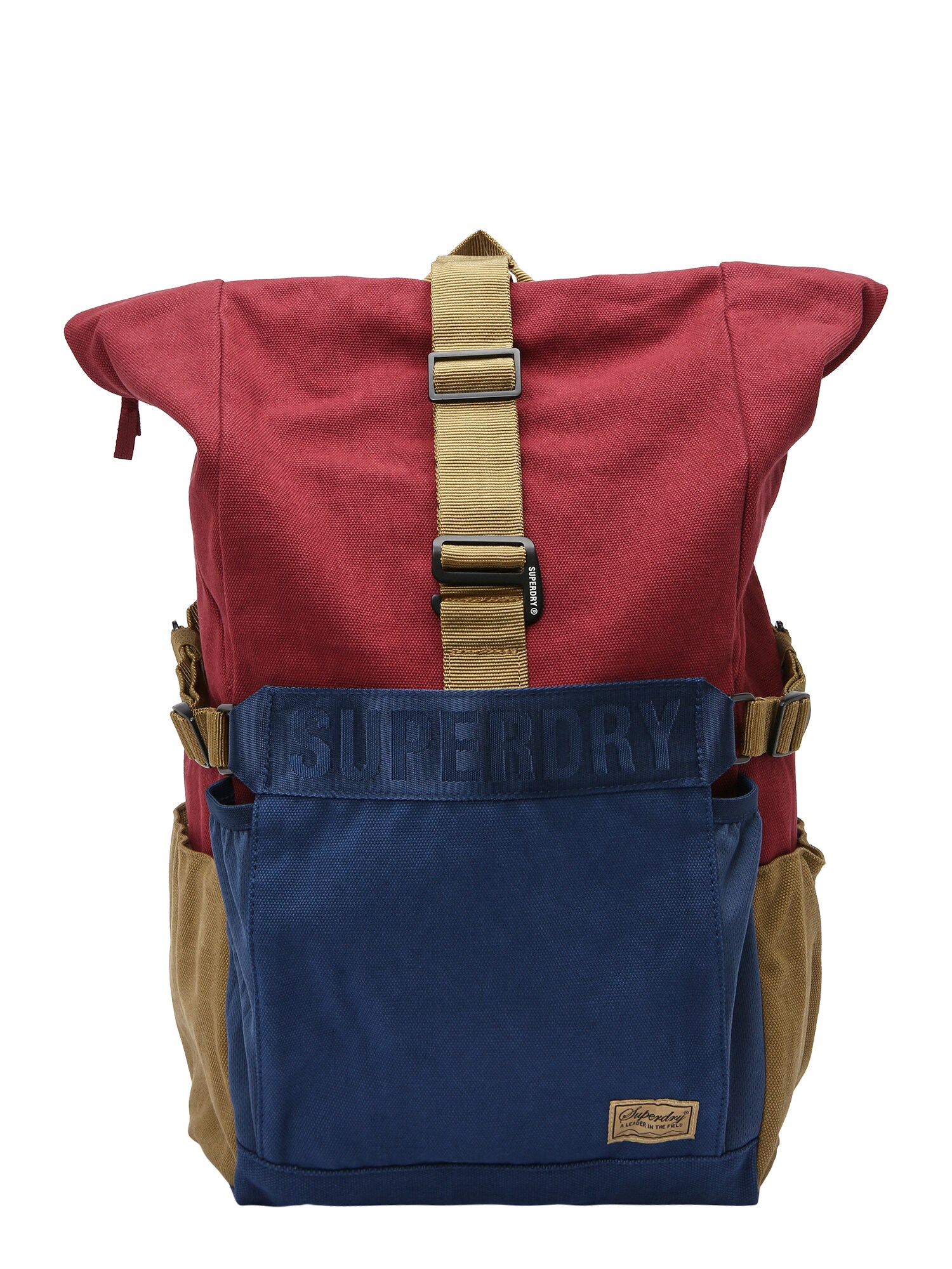 Superdry Hátizsák  piros / tengerészkék / világosbarna