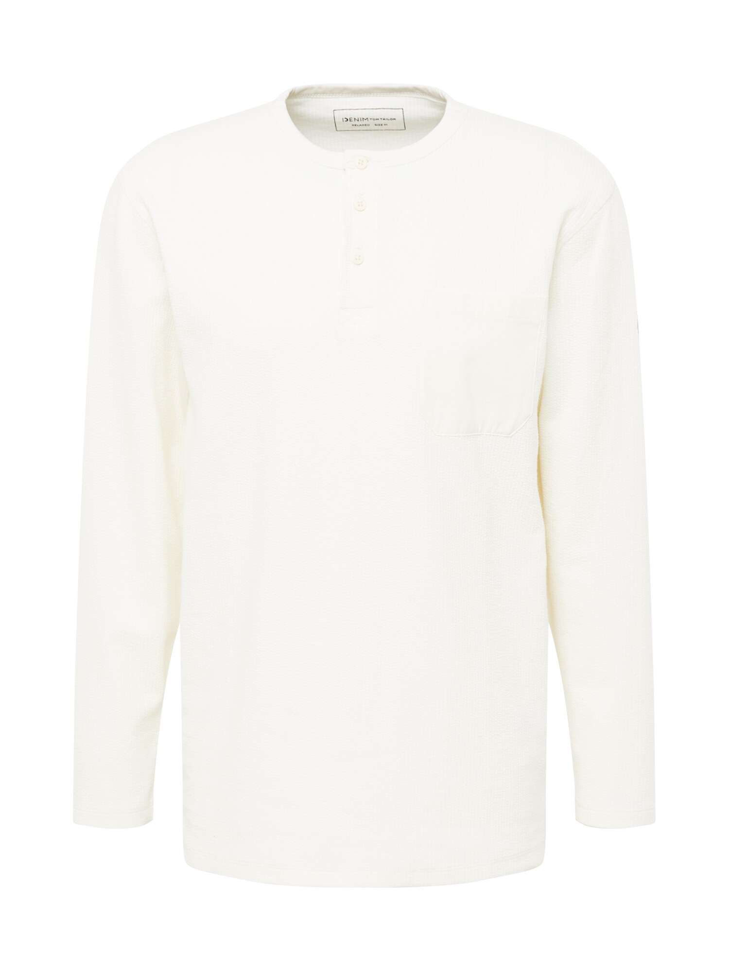 TOM TAILOR DENIM Póló  tojáshéj / fekete