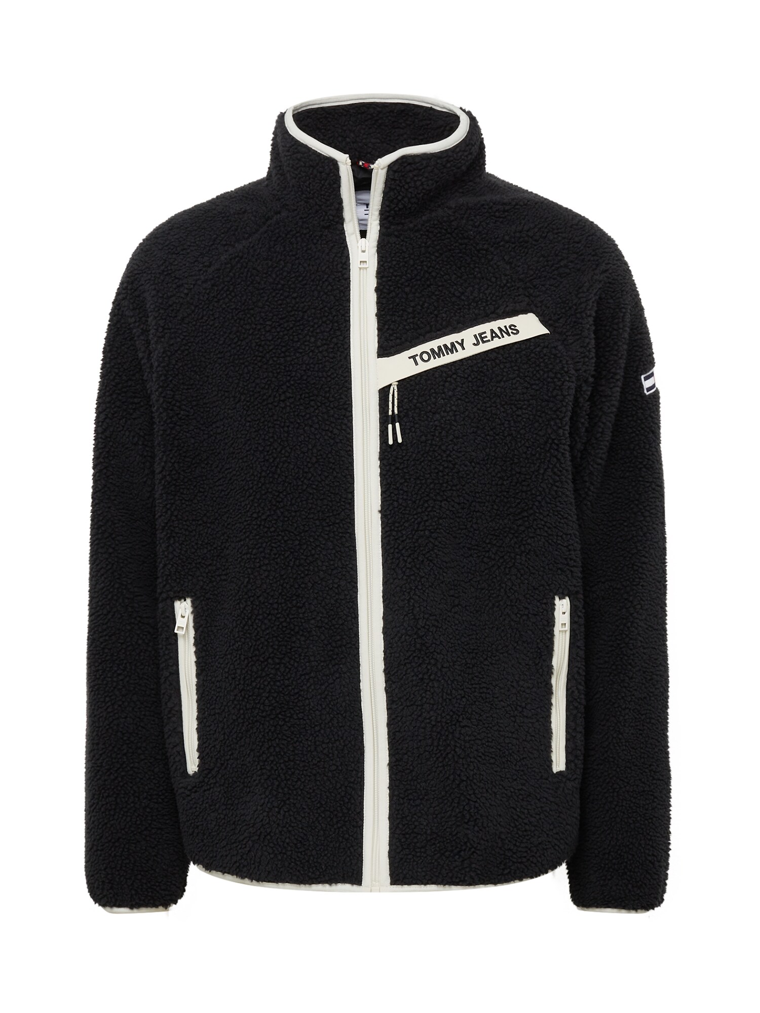 Tommy Jeans Átmeneti dzseki  fekete / piros / fehér