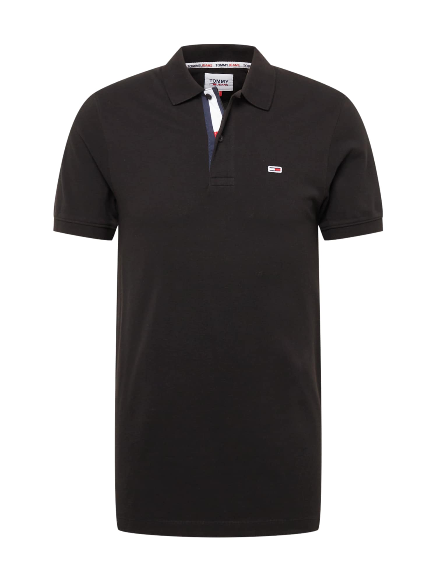 Tommy Jeans Póló  fekete / fehér / piros
