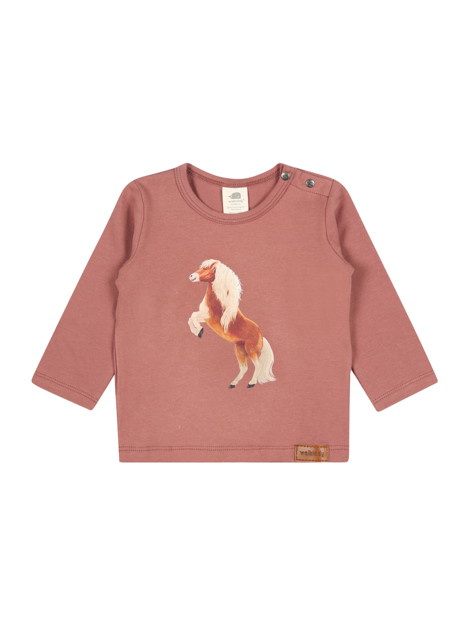 Walkiddy Póló  rózsaszín / barna / fehér