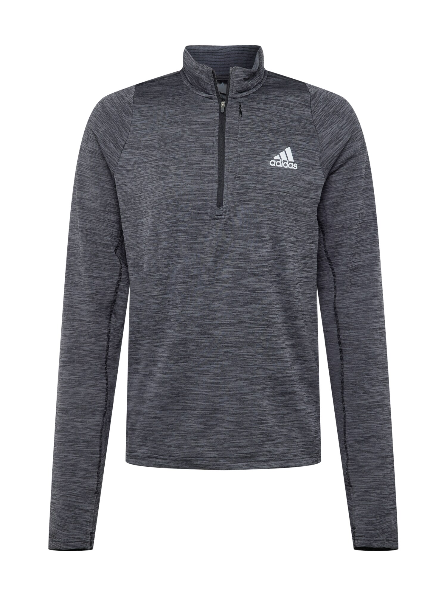 ADIDAS PERFORMANCE Sport szabadidős felsők  fekete melír / fehér