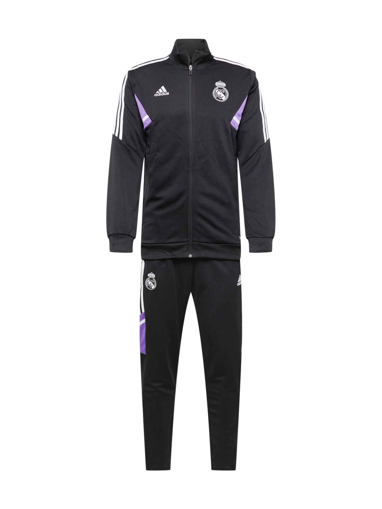 ADIDAS PERFORMANCE Tréningruha  fekete / fehér / lila