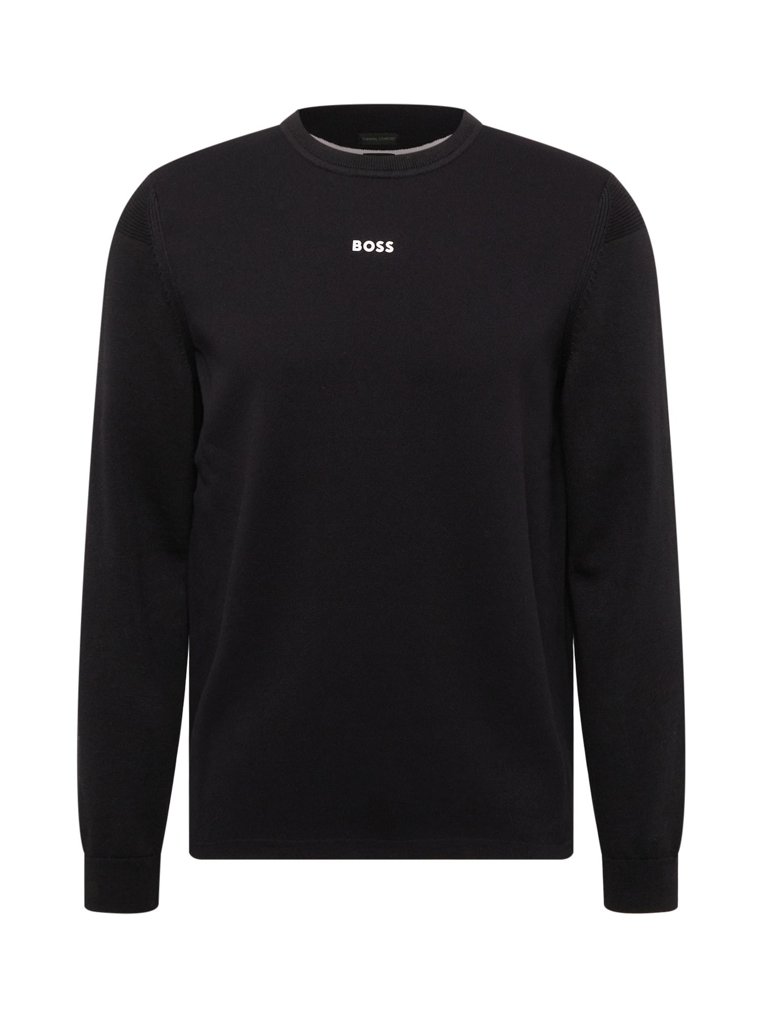 BOSS Green Pulóver 'Ralfio'  fekete / fehér