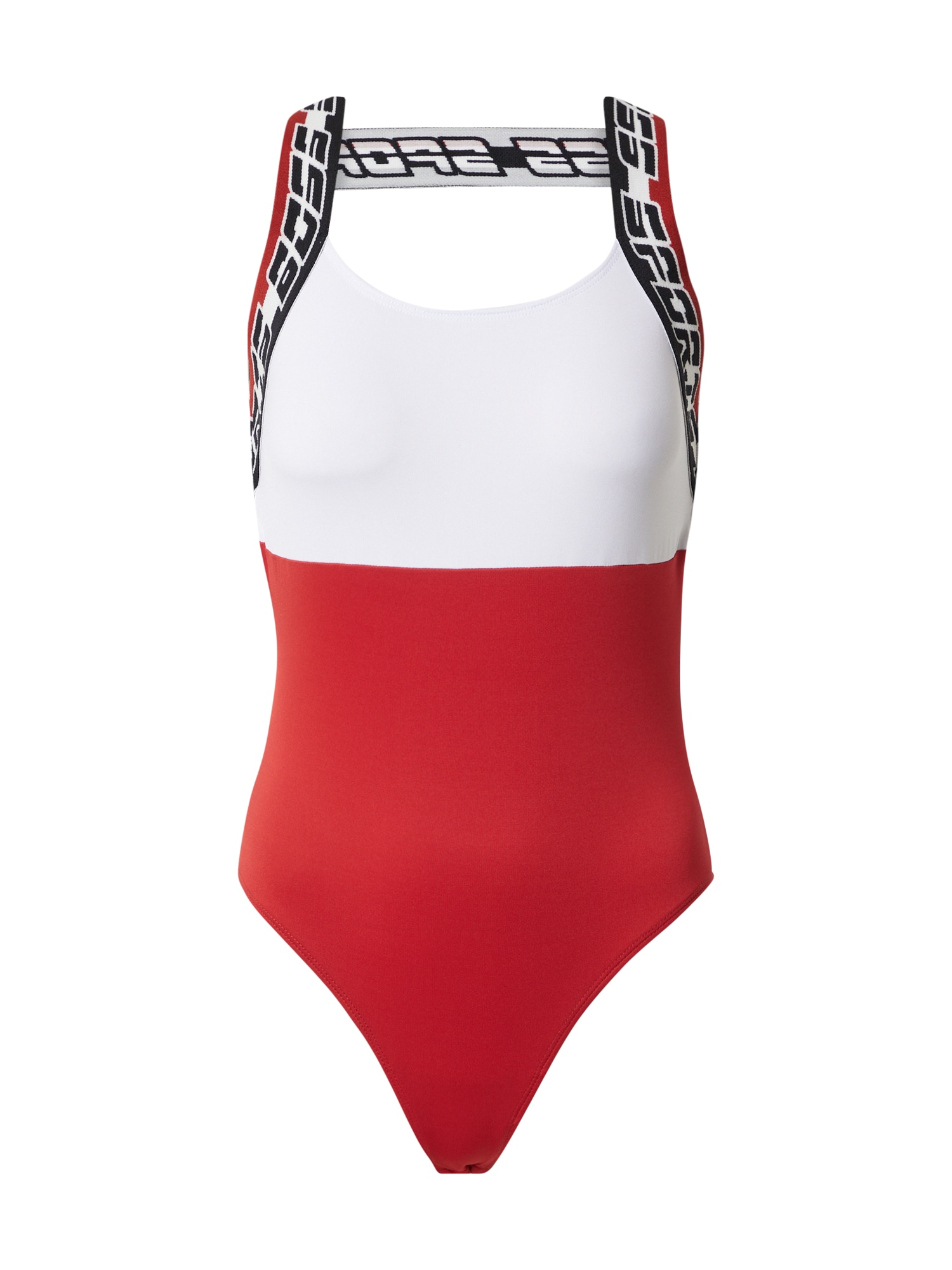 BOSS Orange Rövid body 'Ebari'  rozsdavörös