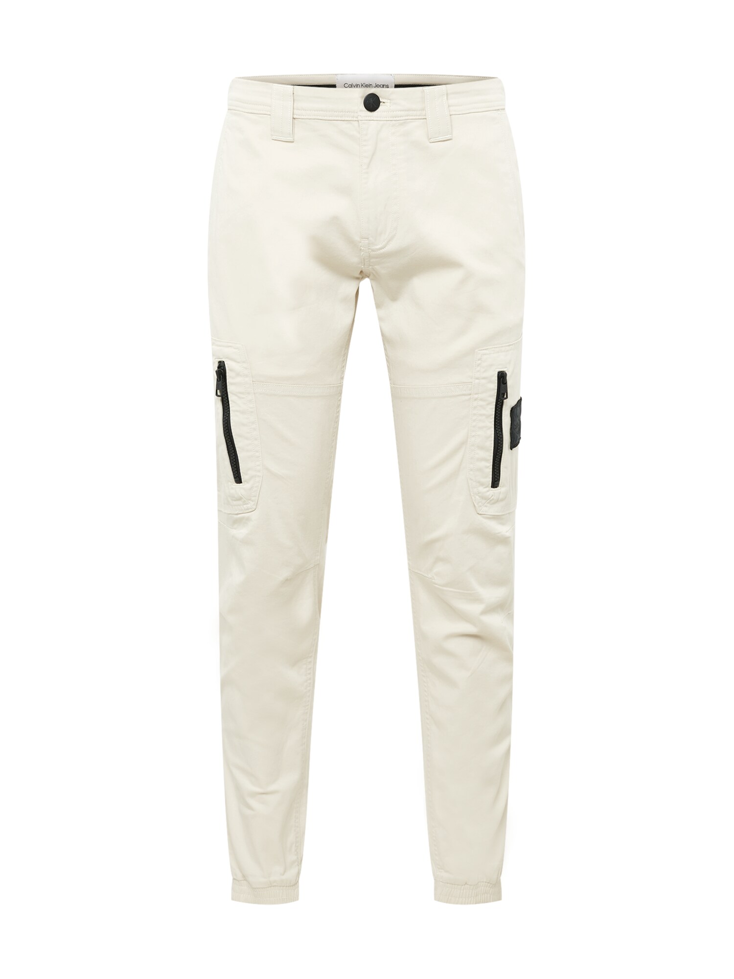 Calvin Klein Jeans Cargo nadrágok  krém / fekete