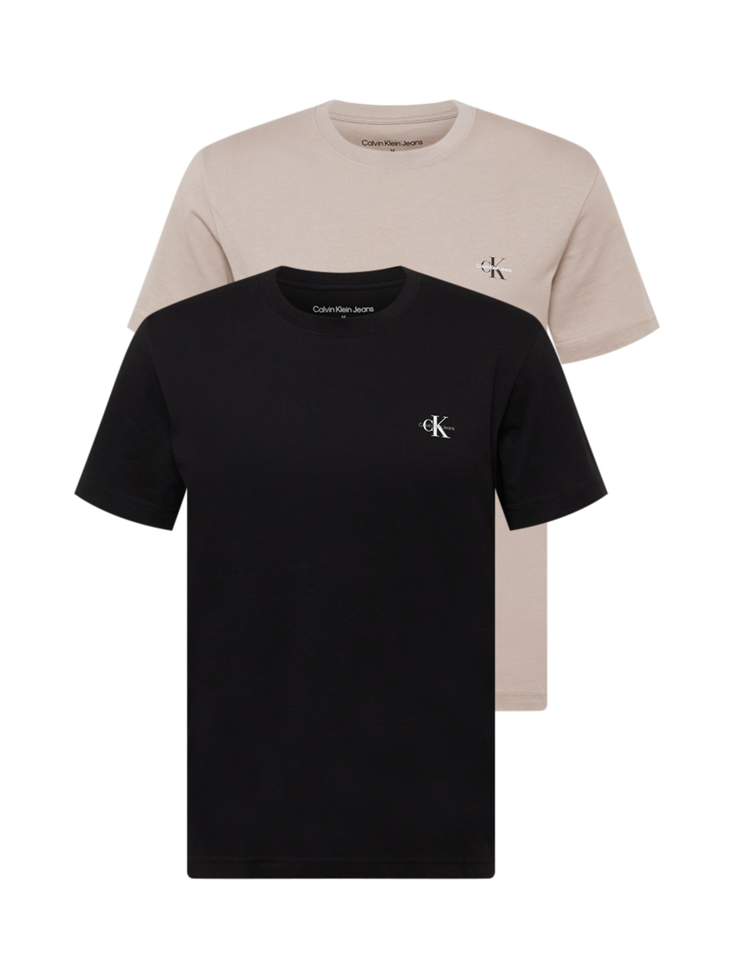 Calvin Klein Jeans Póló  fekete / fehér / greige