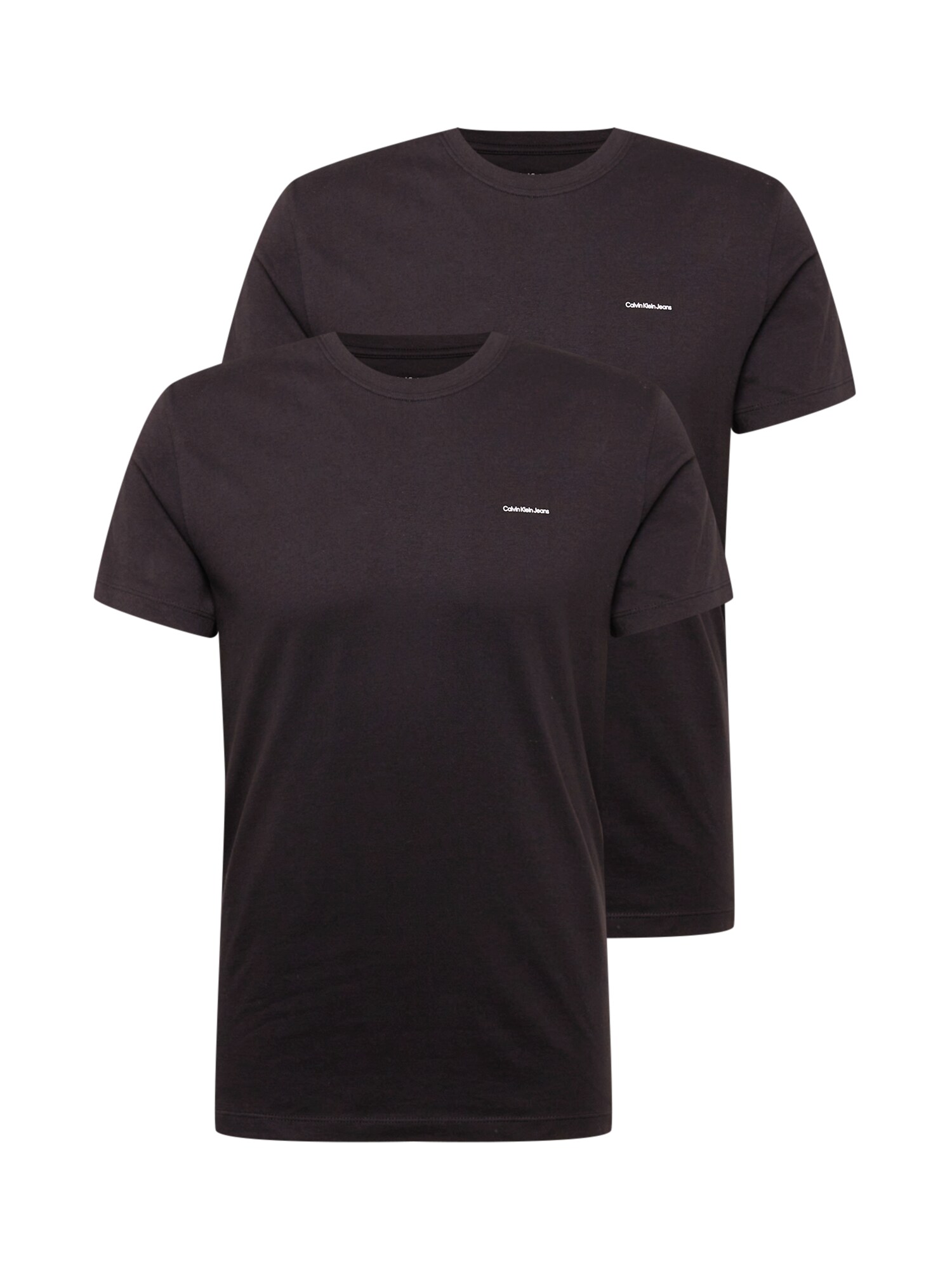 Calvin Klein Jeans Póló  fekete / fehér