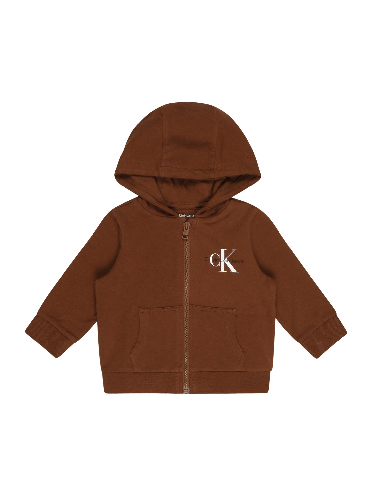 Calvin Klein Jeans Tréning dzseki  dohánybarna / fehér / fekete