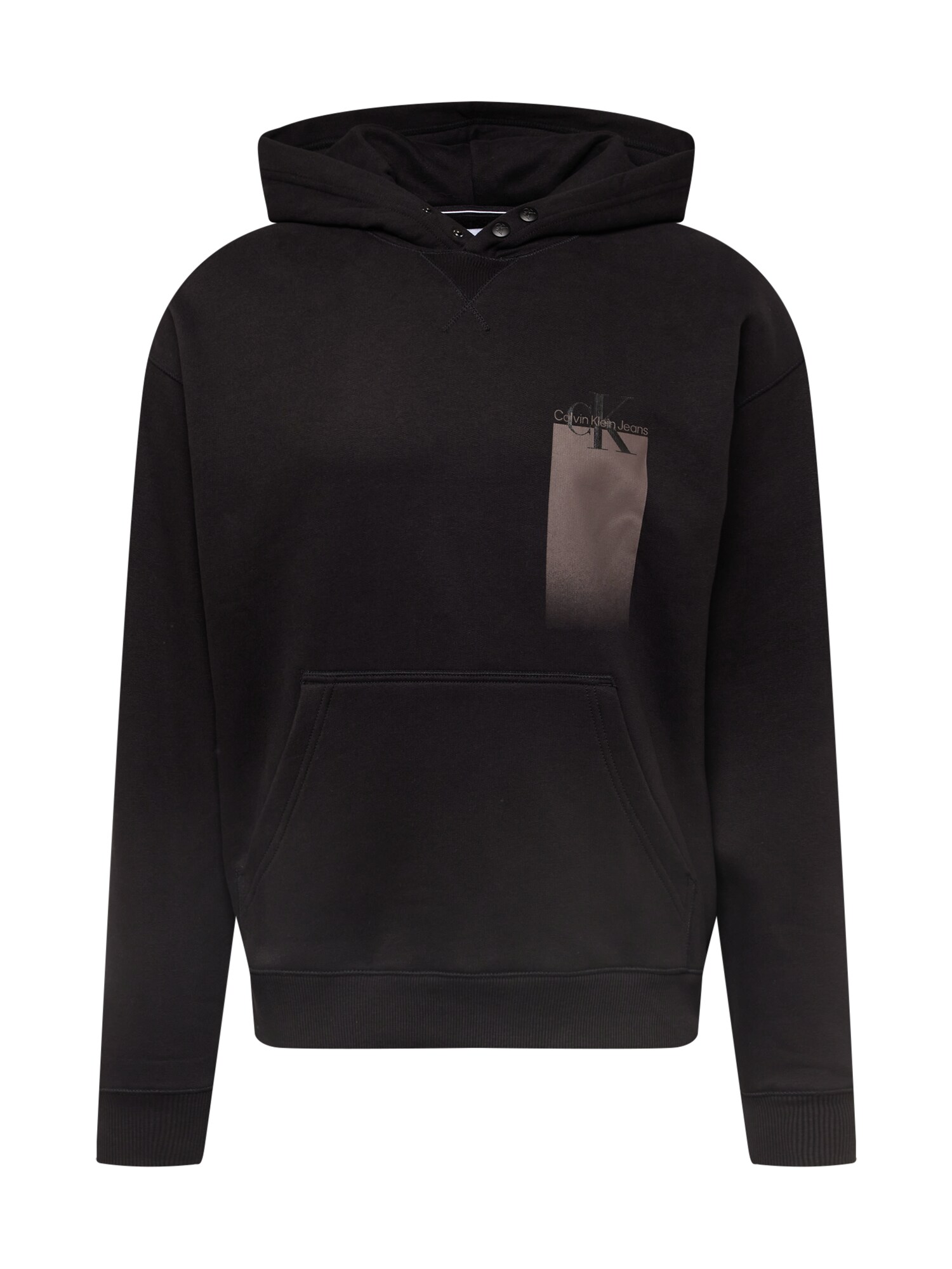 Calvin Klein Jeans Tréning póló  fekete / világosbarna