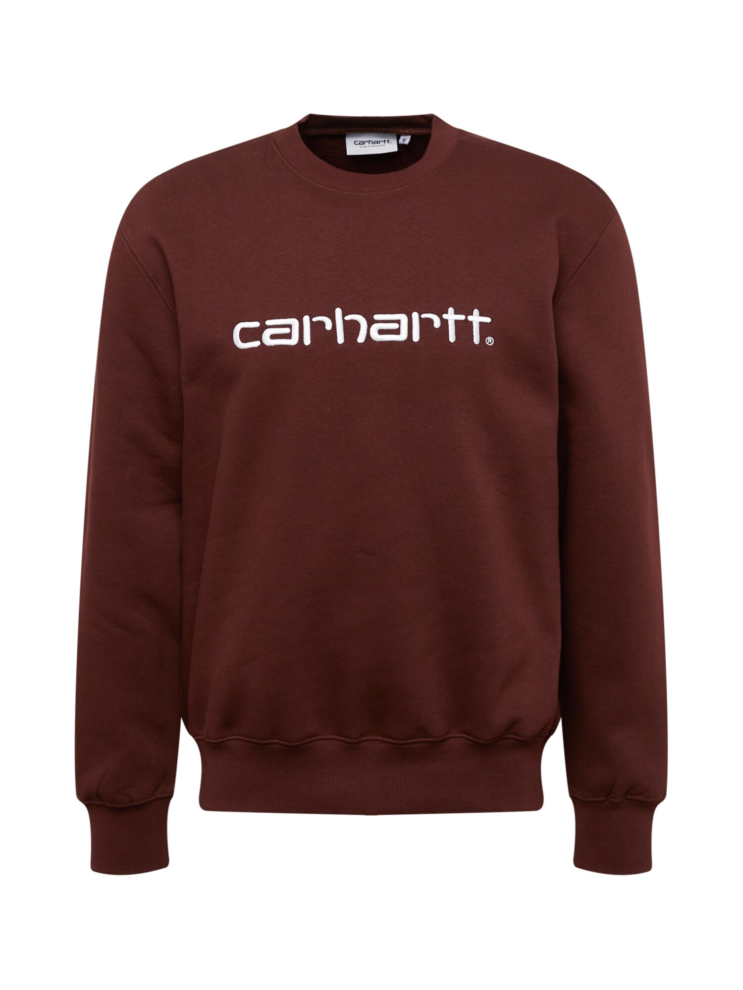 Carhartt WIP Tréning póló  fehér / sötét barna