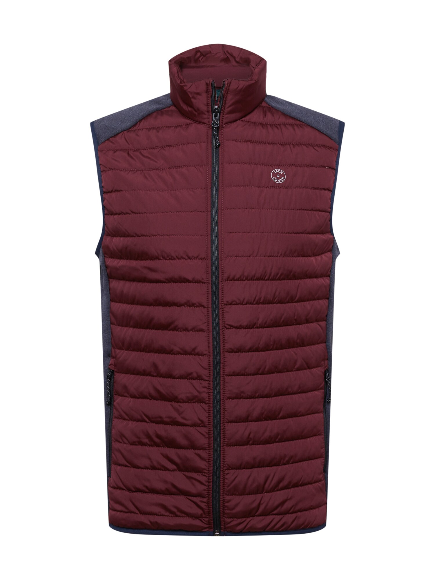 JACK & JONES Mellény  borvörös / kék farmer