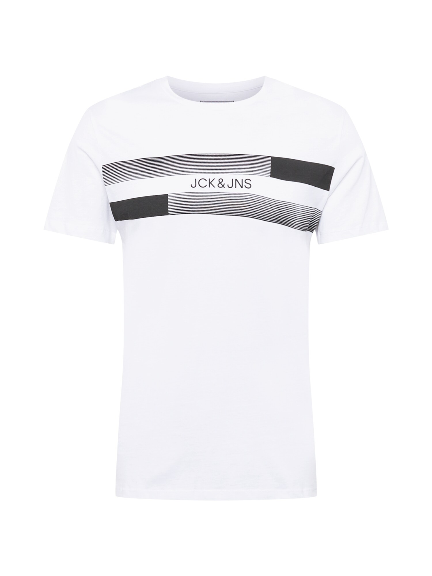 JACK & JONES Póló 'NEW ADAM'  fehér / fekete