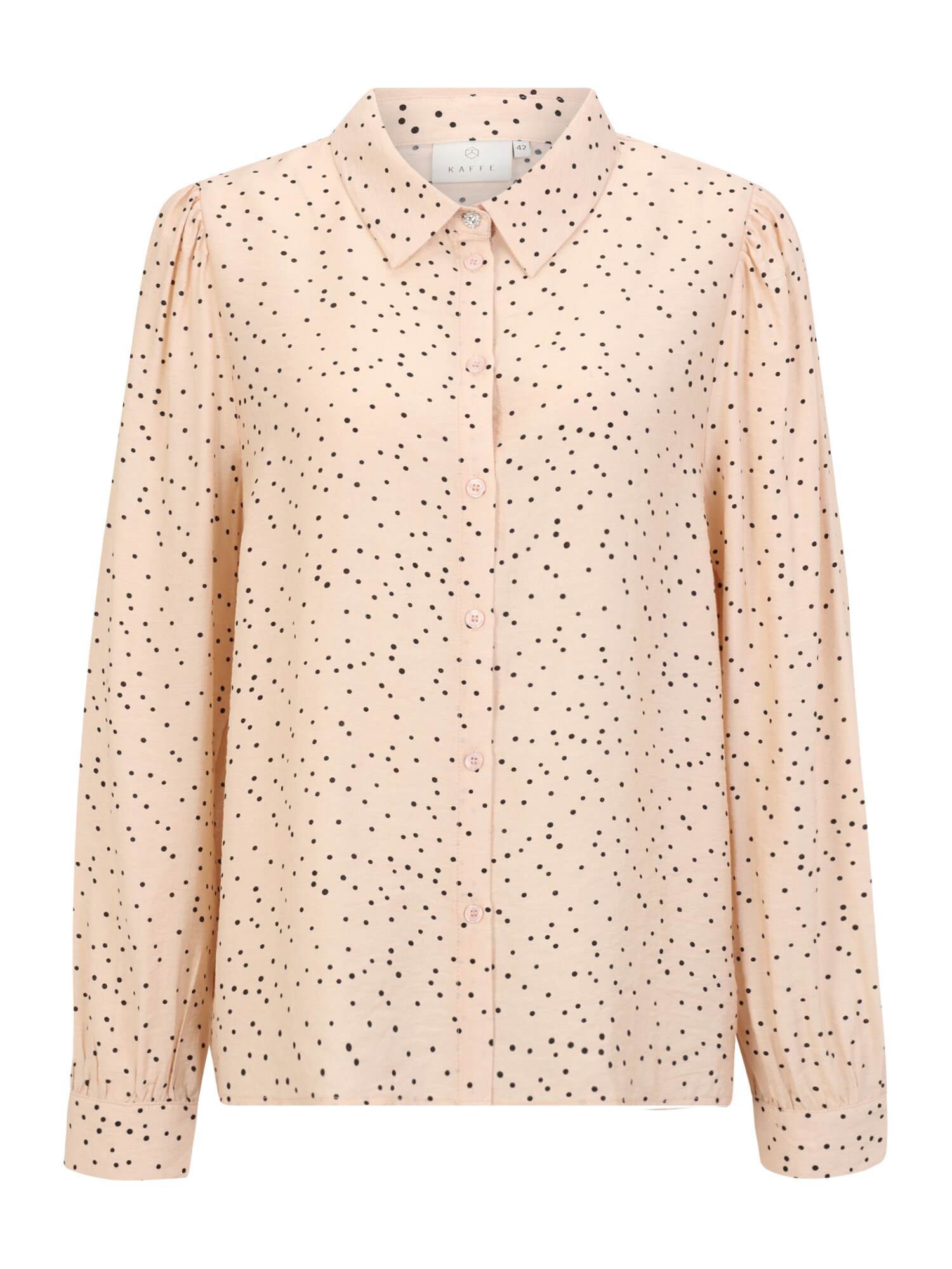 Kaffe Blúz  fekete / gyapjúfehér