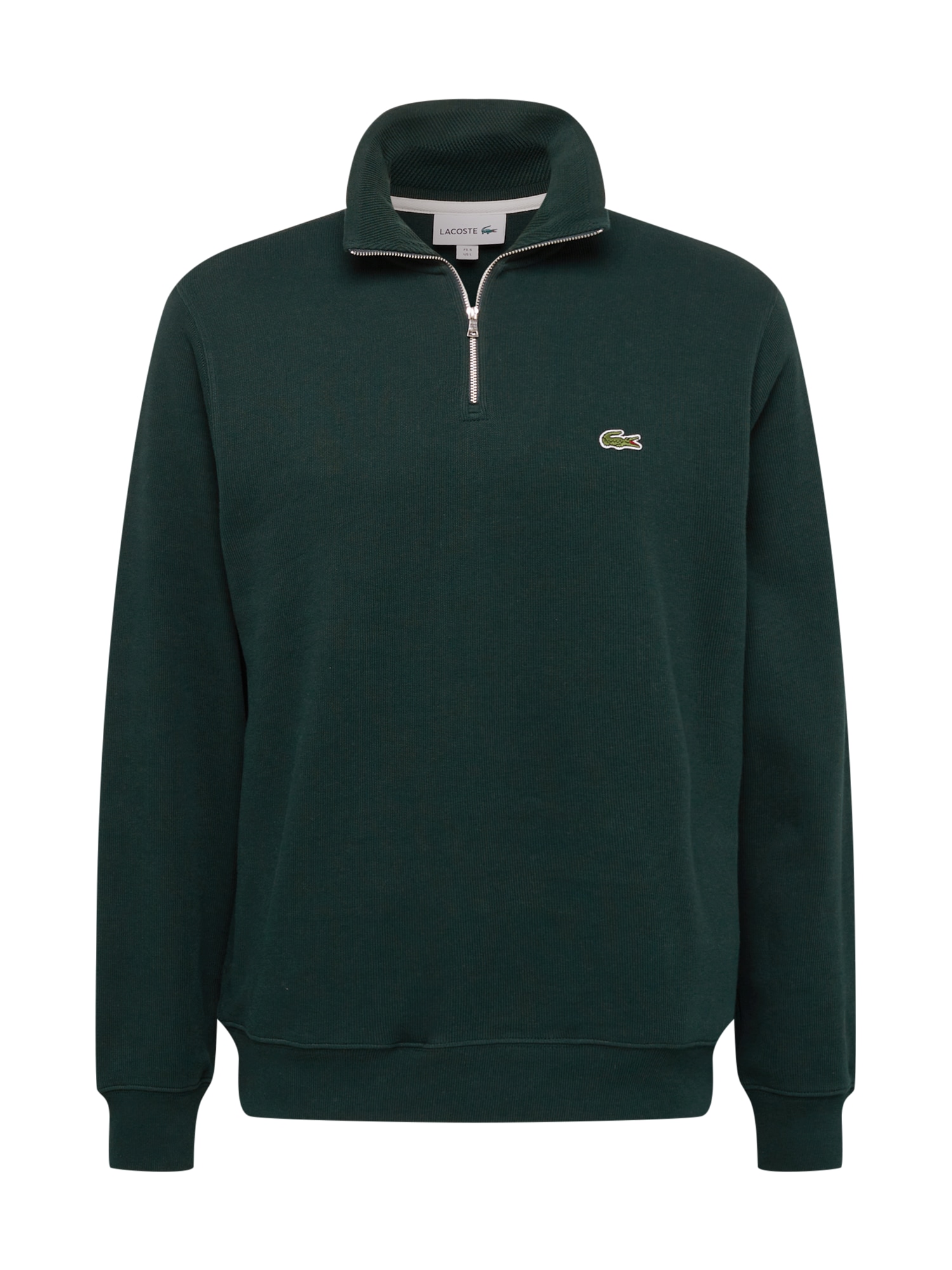 LACOSTE Tréning póló  sötétzöld / piros / fehér