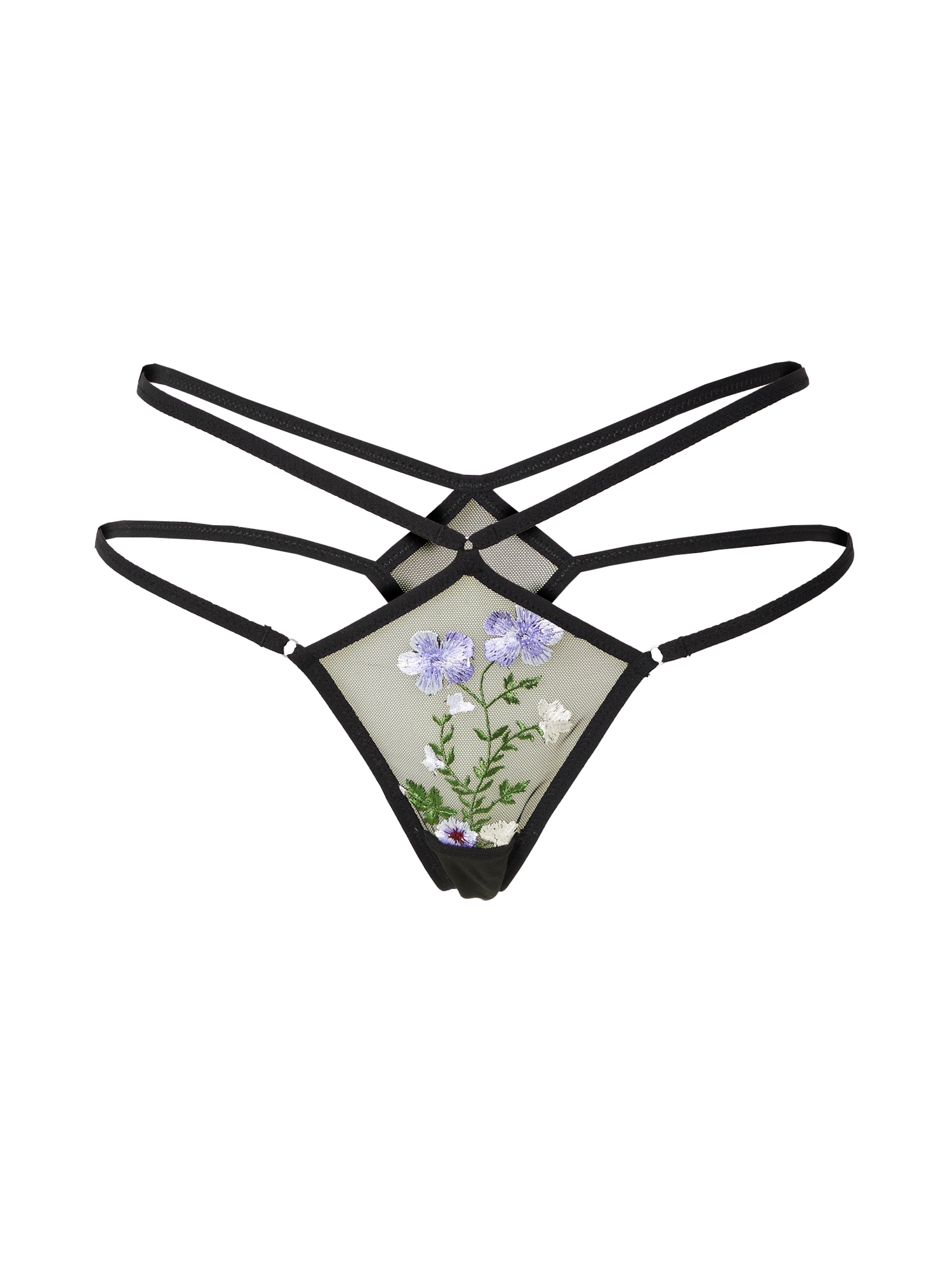 LingaDore String bugyik  fekete / fehér / lila / zöld