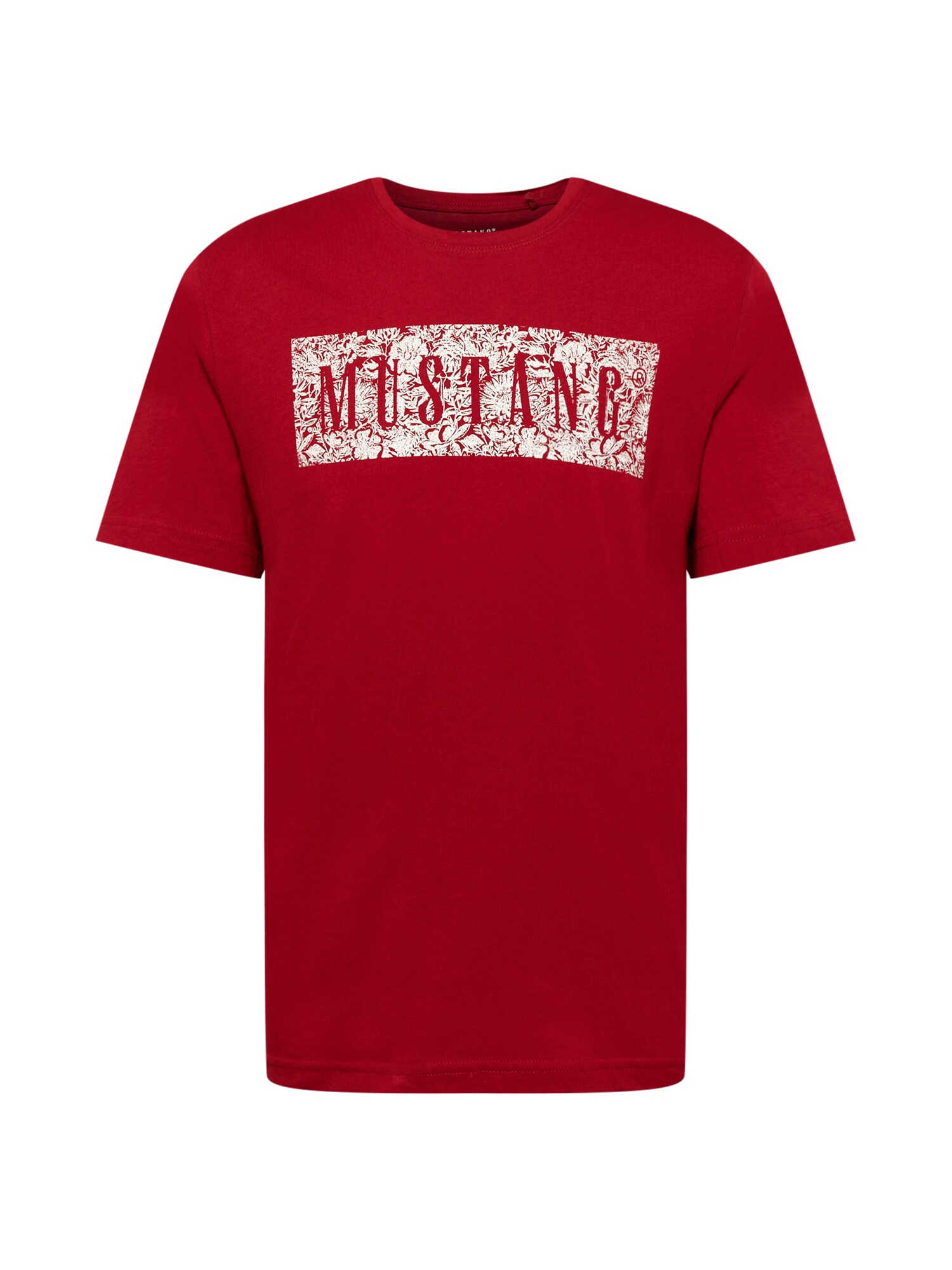 MUSTANG Póló 'Alex'  piros / fehér