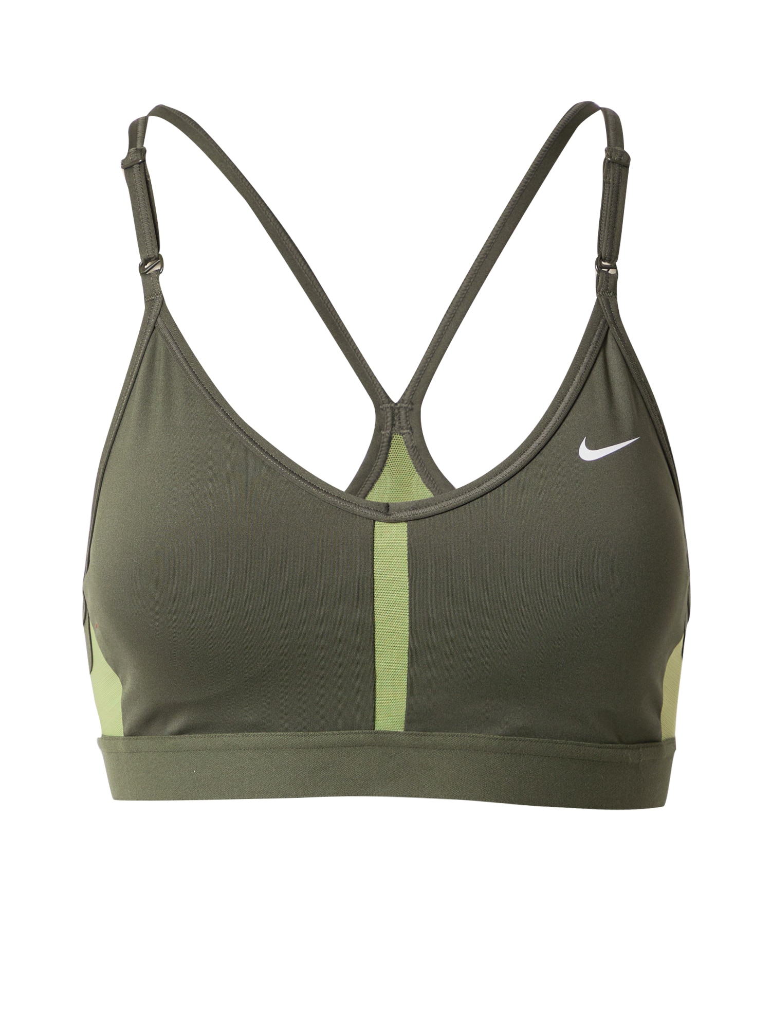 NIKE Sportmelltartók 'Indy'  khaki / sötétzöld / fehér