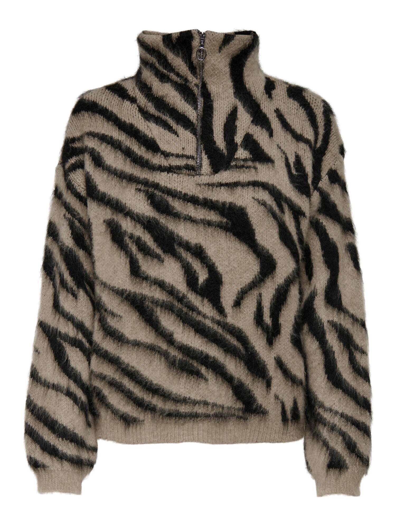 ONLY Pulóver 'ASHLEY'  bézs / fekete