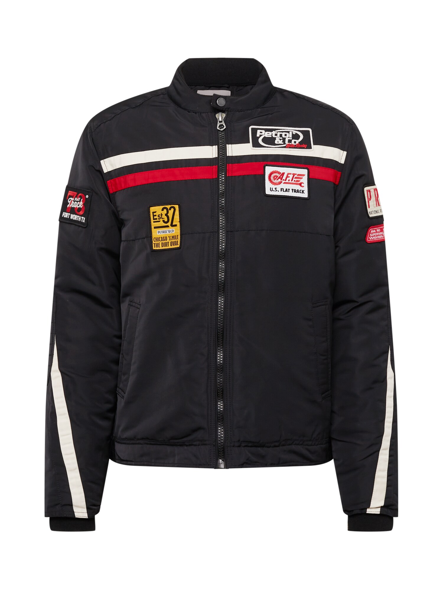 Petrol Industries Átmeneti dzseki  fekete / fehér / piros / sárga