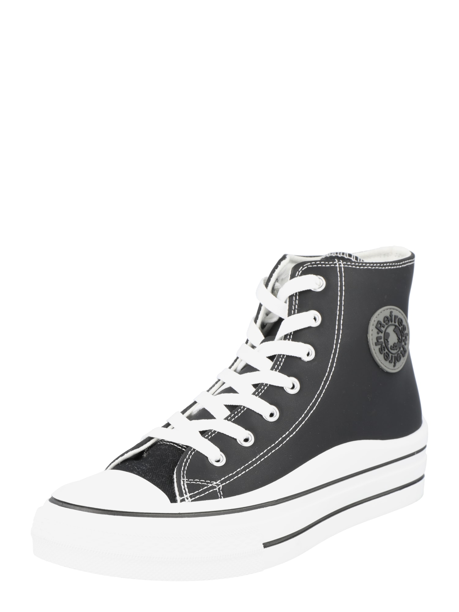 Refresh Magas szárú edzőcipők  fekete / fehér