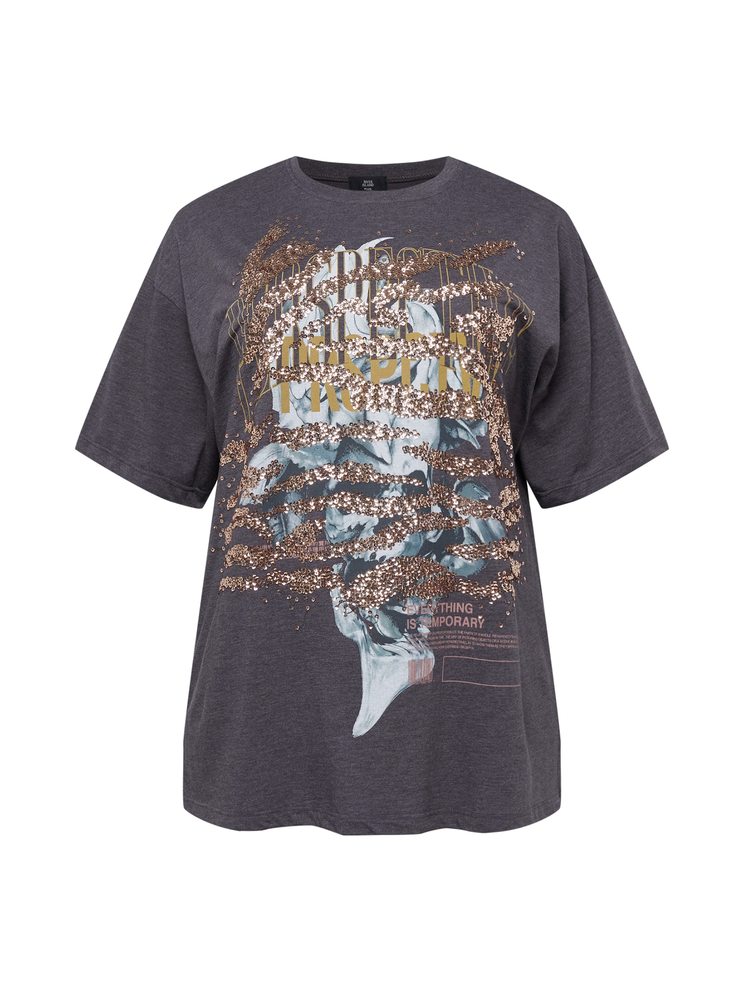 River Island Plus Póló  szürke / vegyes színek