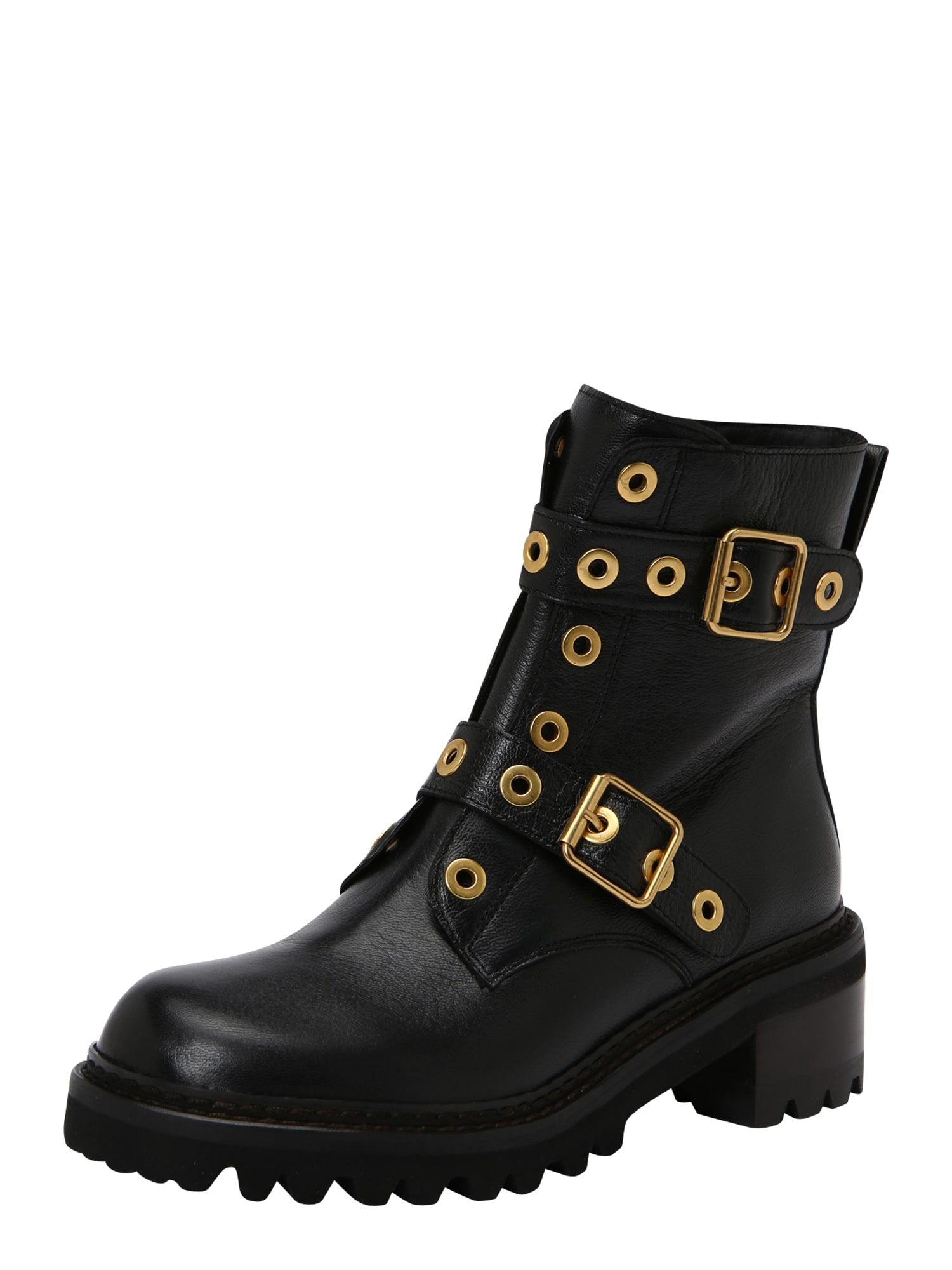 See by Chloé Rövid szárú csizmák 'LEXY'  fekete / arany