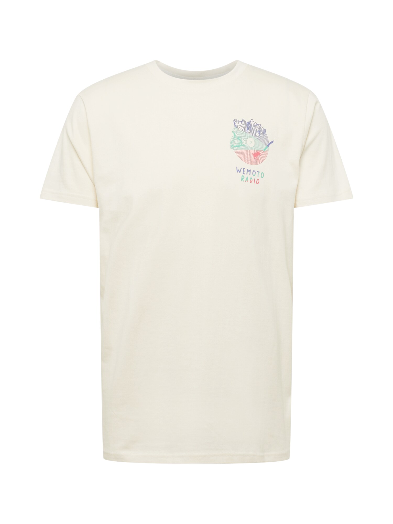 Wemoto Póló 'Record'  fehér / sötétlila / jáde / sötét-rózsaszín